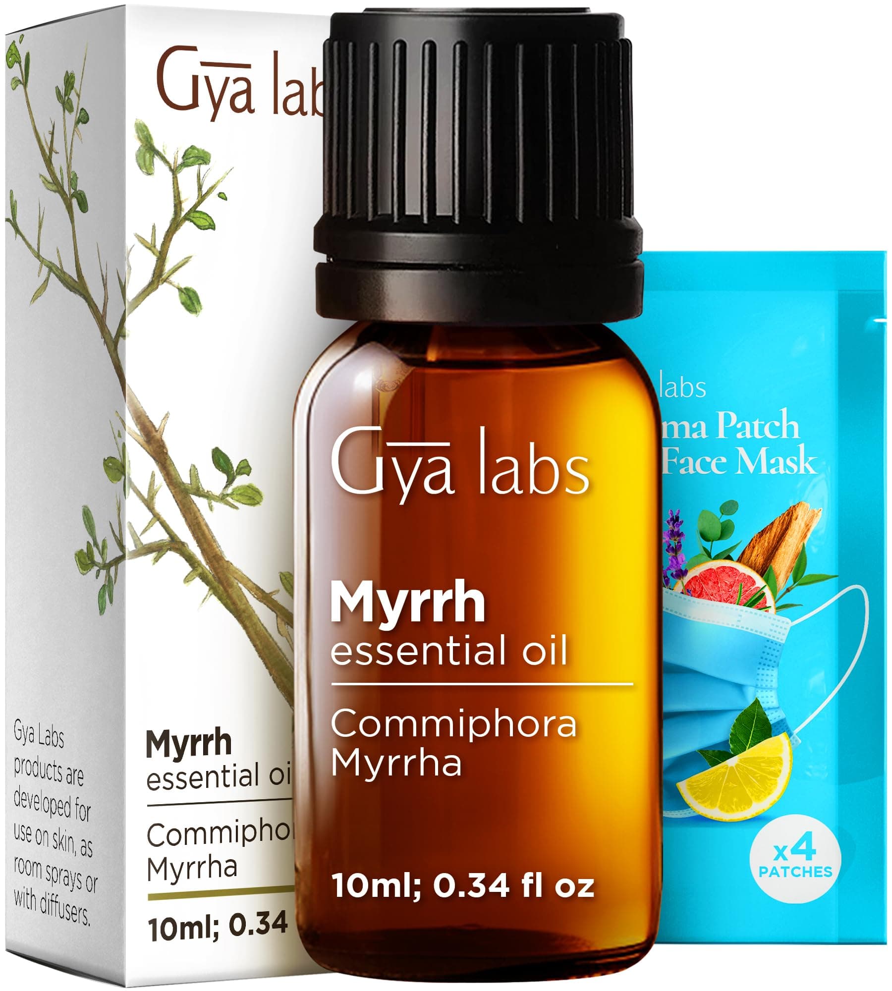 Myrrh Essential Oil - 0.34 Fl Oz - for Hair, Skin, Diffuser, Aromatherapy & DIY Candle Making Scent