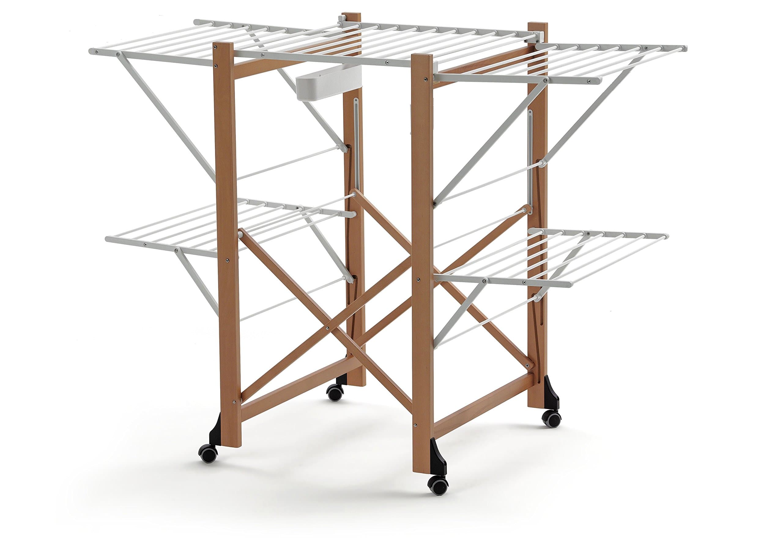 Aliante Wire Drying Rack, 25 m, Cherry Wood