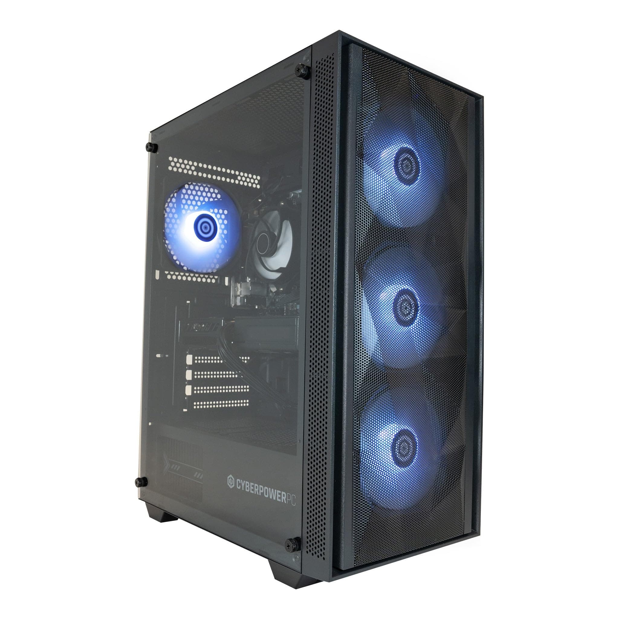 CyberPowerPC Regiment Gaming PC - AMD Ryzen 5 4600G, 8GB RAM, 500GB NVMe SSD, 450W PSU, Wi-Fi, Windows 11, Sylph