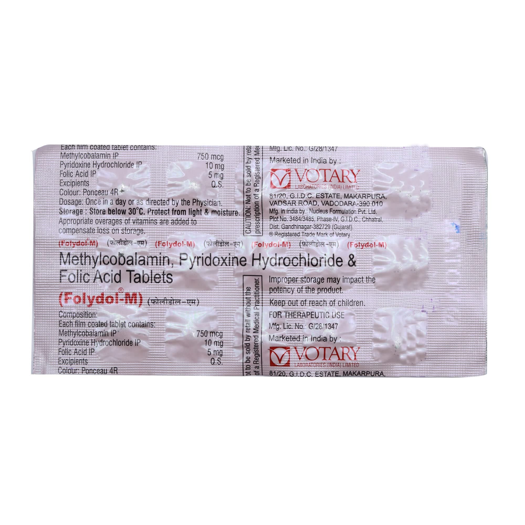 Folydol M Tablet 15's