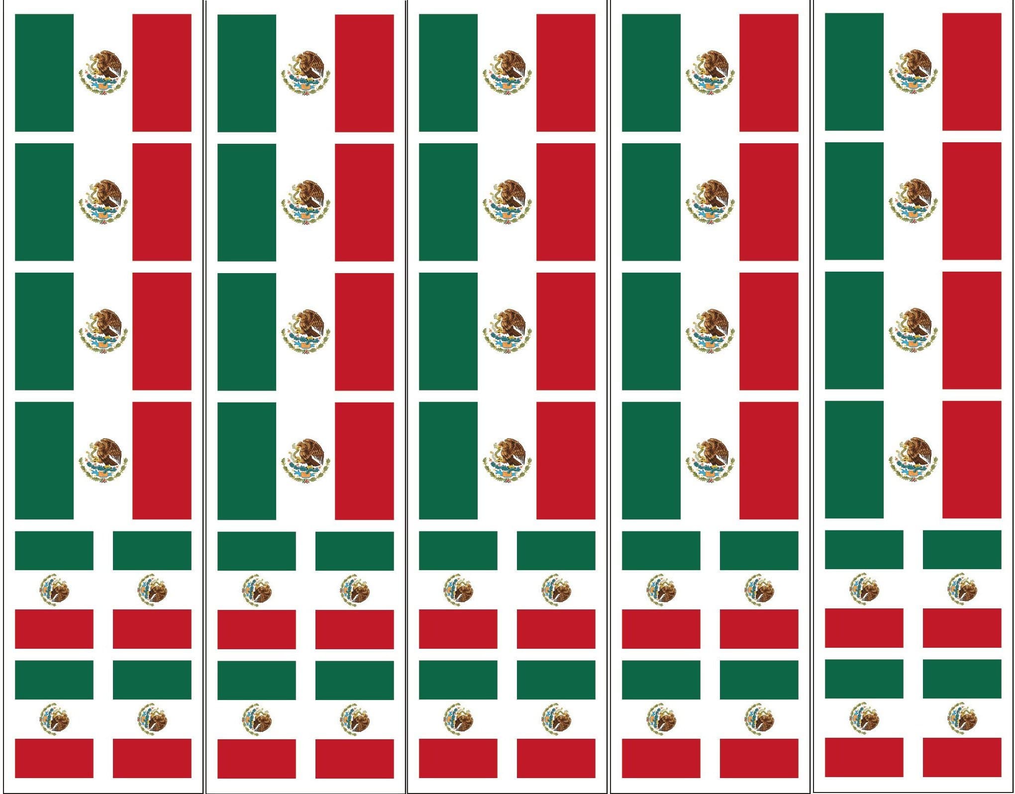 40 Tattoos: Mexican Flag, Mexico Party Favors