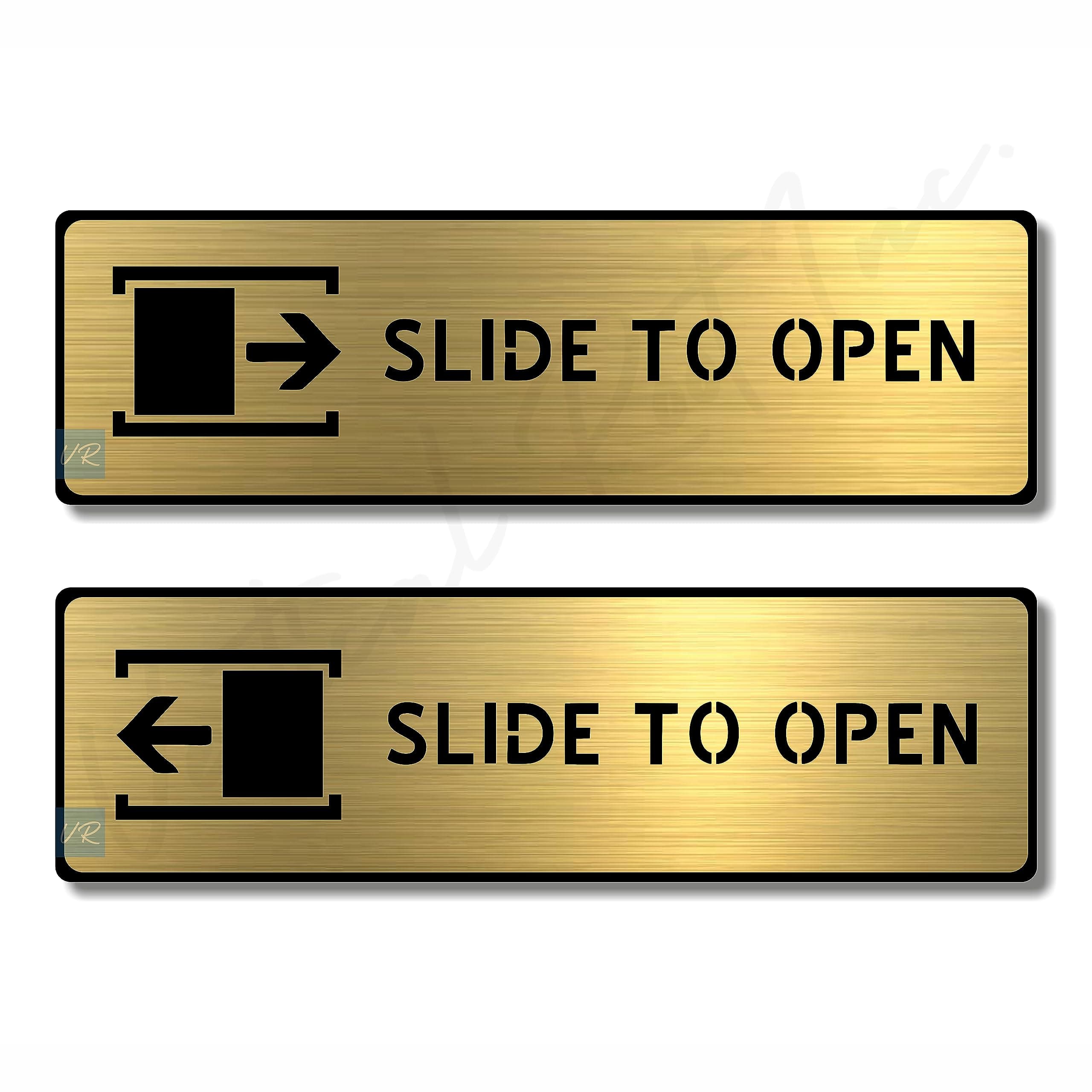 PREMIUM BRUSH GOLD SLIDE TO OPEN