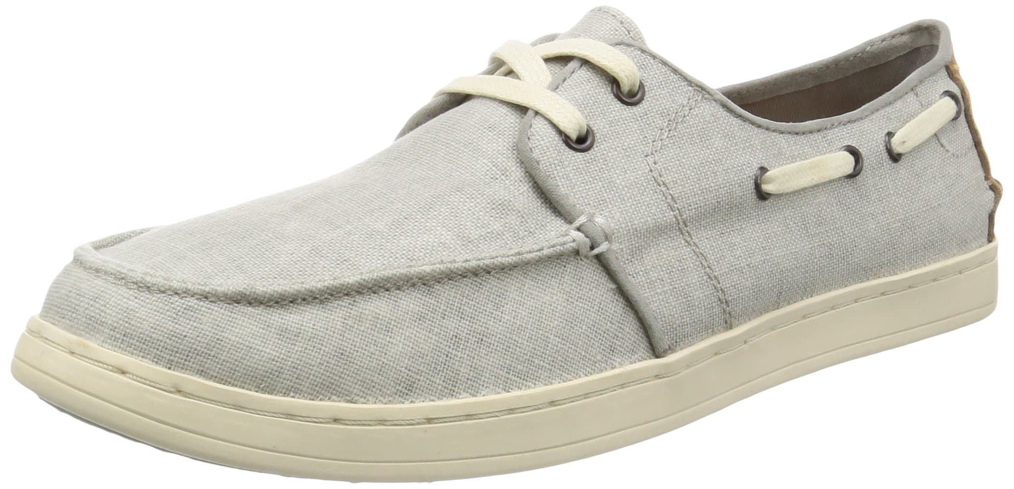 TOMS Men's Culver Coated Linen Drizzle Grey Ankle-High Canvas Flat Shoe - 9M