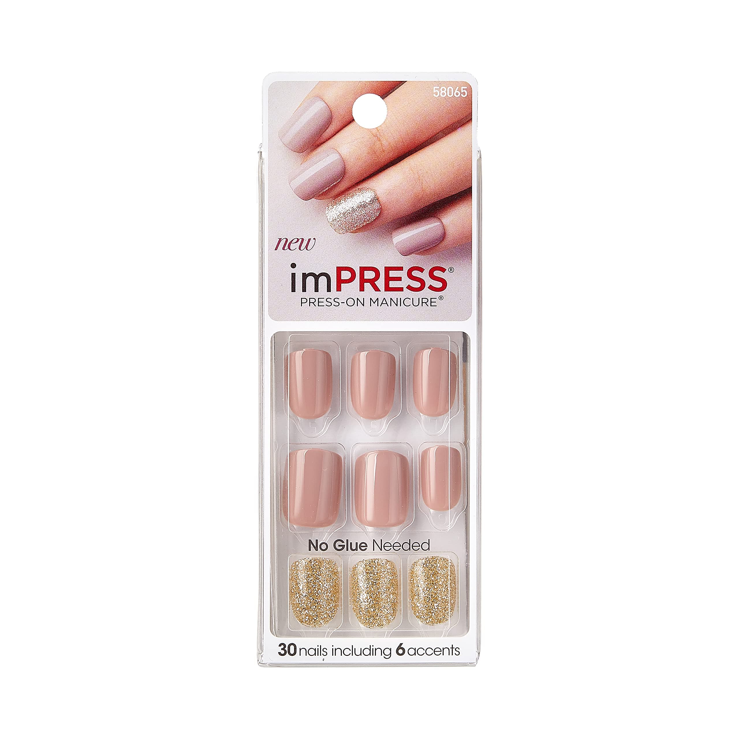 KISS imPRESS Nails Products So So Stellar False Nail, 30 Count- BIP011