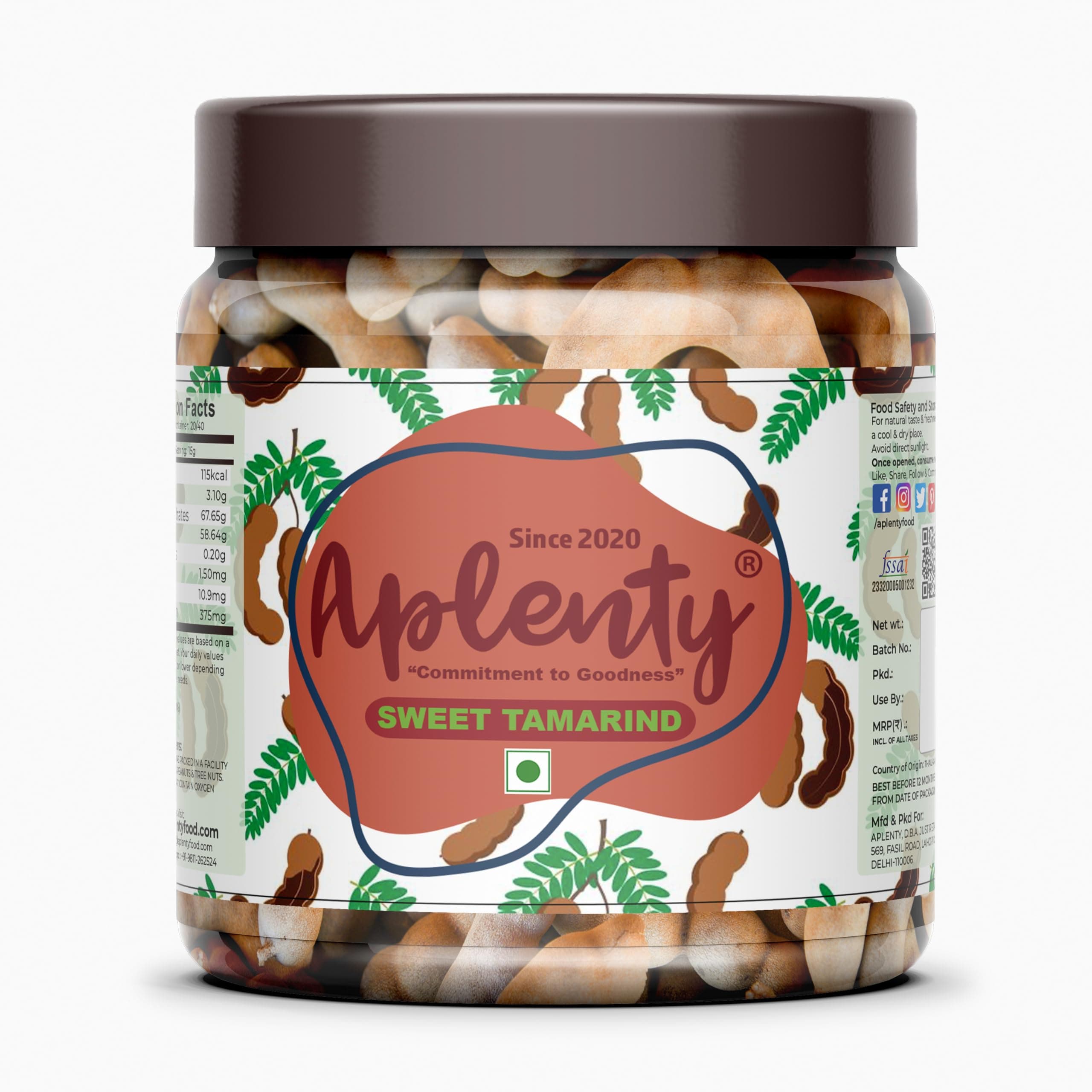 Dried Sweet Tamarind Meethi Imli (सूखी मीठी इमली)- 250 gms - Product Of Thailand