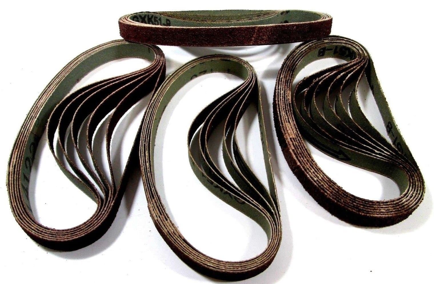 20mm Air Belt Sander Belts Sanding Grinder Finger File 520 x 20mm 25 Pack 8026