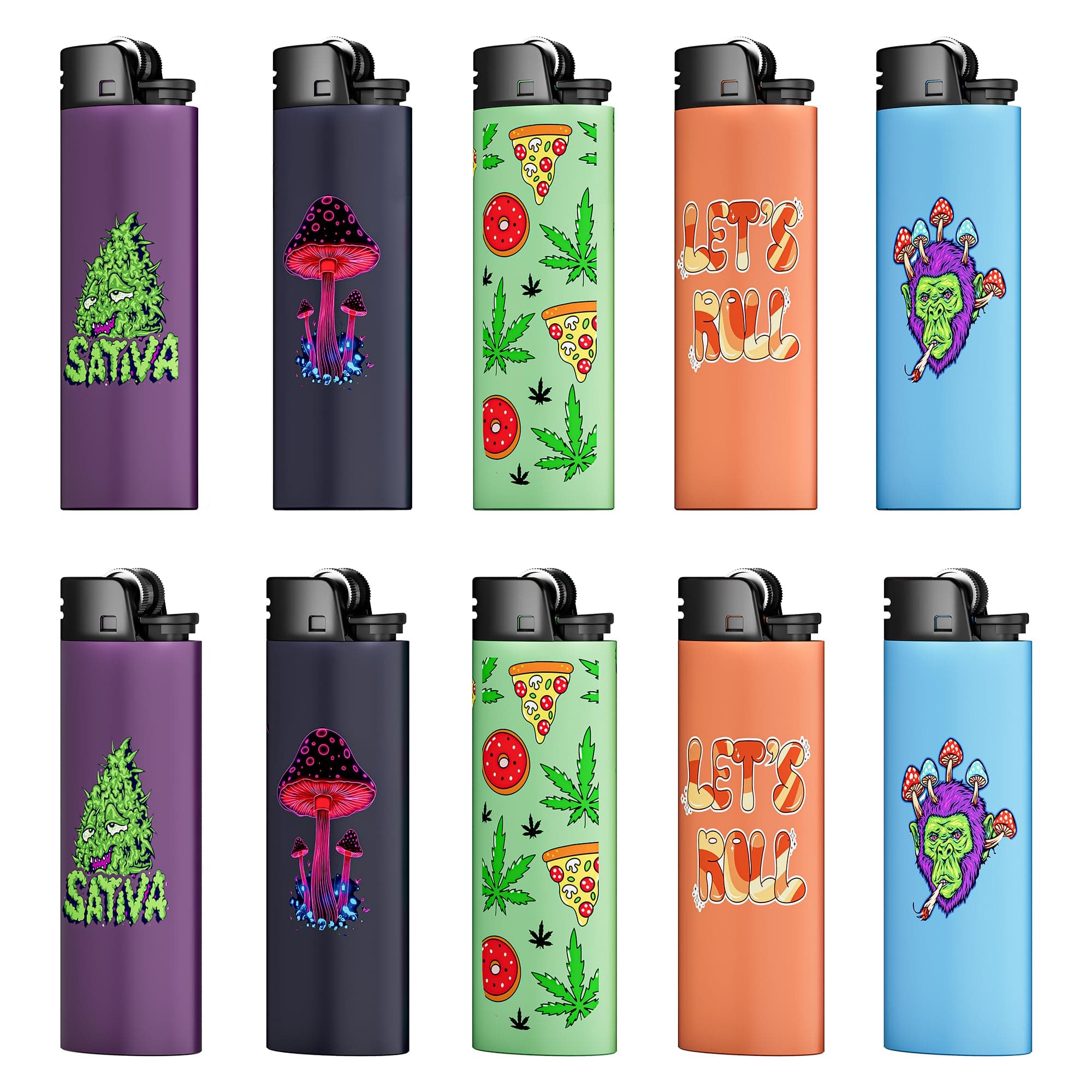 FLS 20 Pack Disposable Lighters,Classic Lighter Pack, Non-Adjustable Flame, Safe and Reliable Lighter