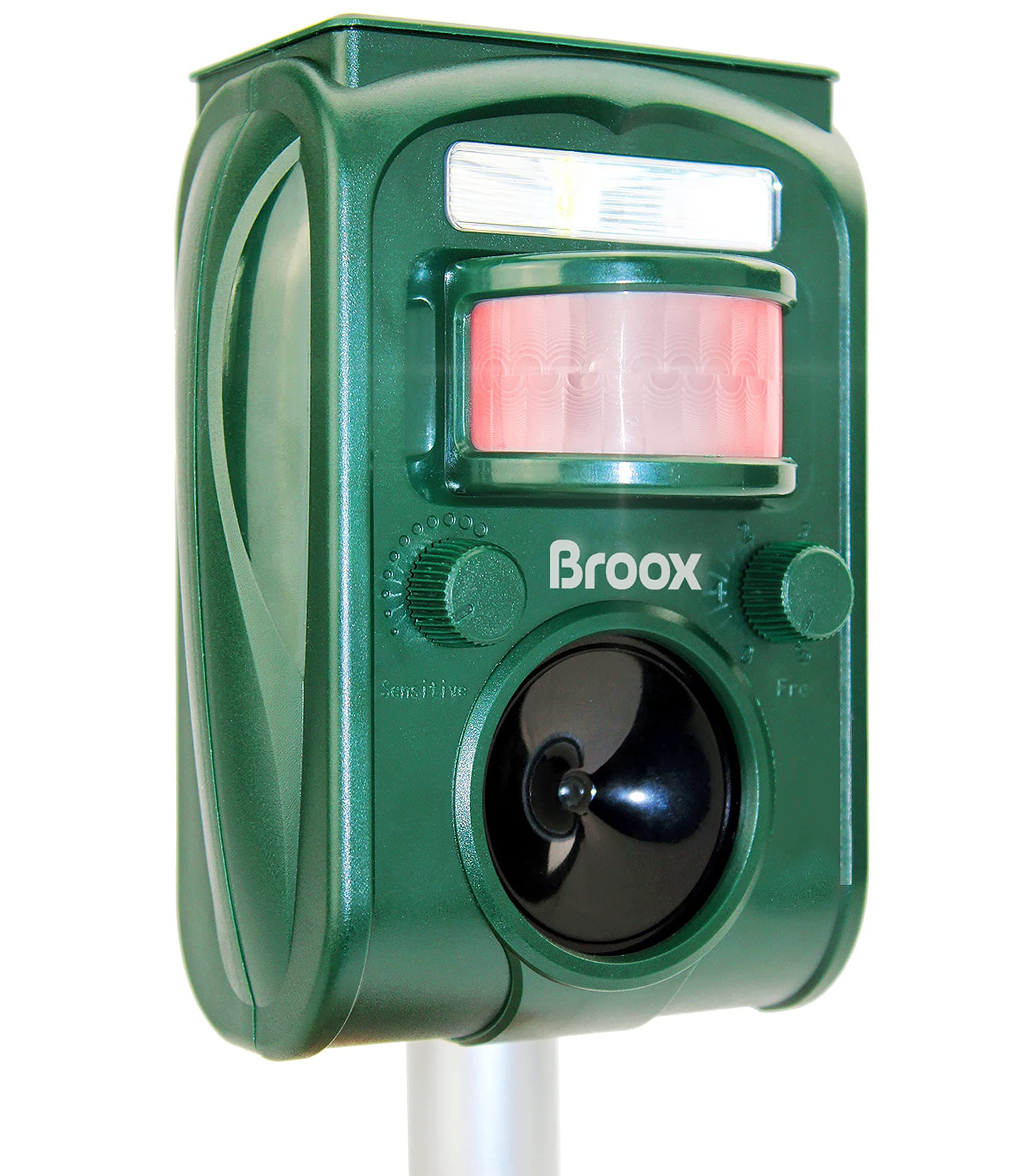 Broox 2026 Upgraded Solar Animal Repellent, Cat Repellent Outdoor, Squirrel Repellent, Deer Repellent, Ultrasonic pest Repeller, Waterproof IP 65, Motion Detection, Dog, Raccoon, Skunk, Rabbit, Rodent