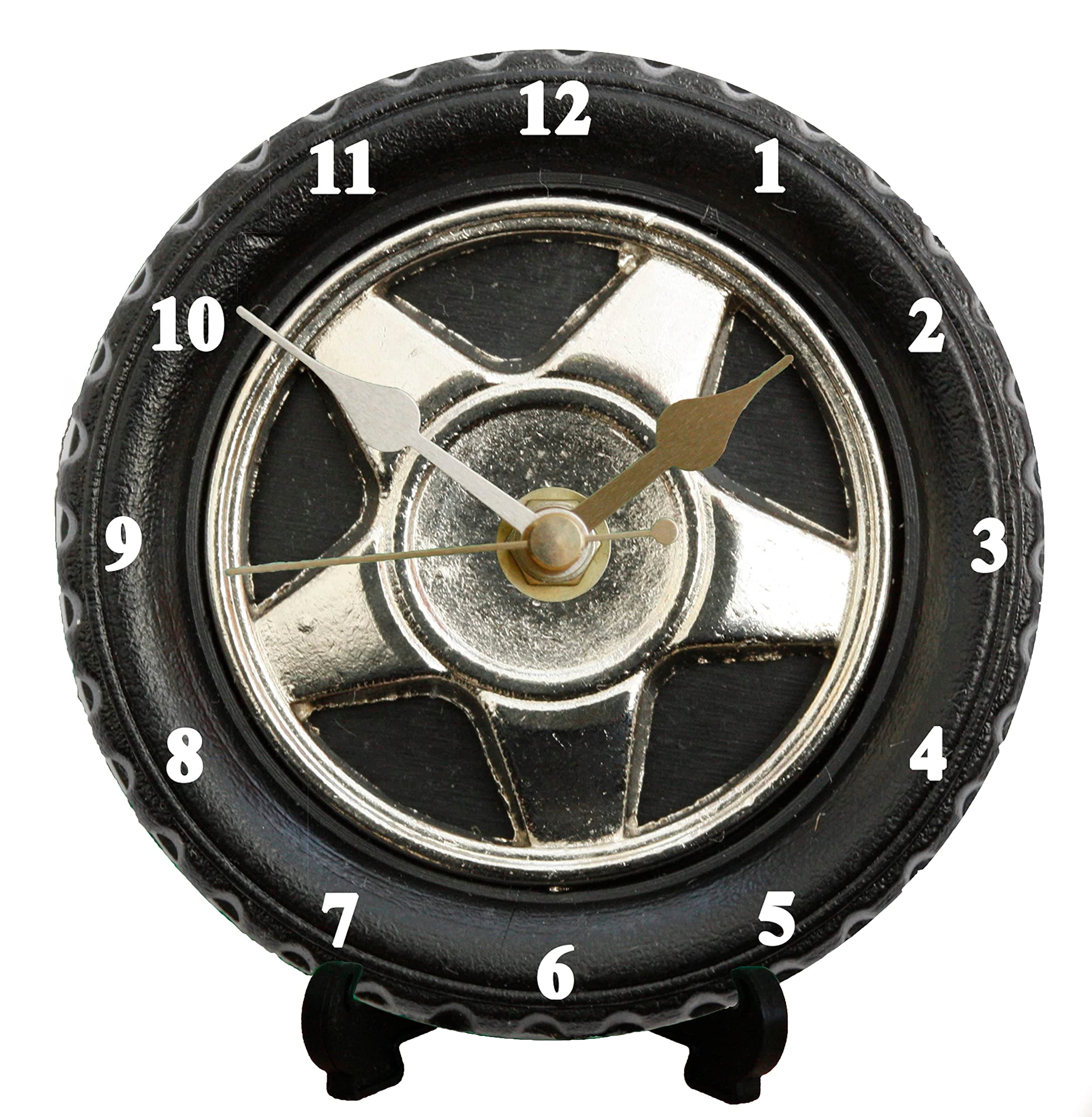DIY 12cm Metal Clock Kit - Car Tyre, Wall or Desk Clock, sent Free post