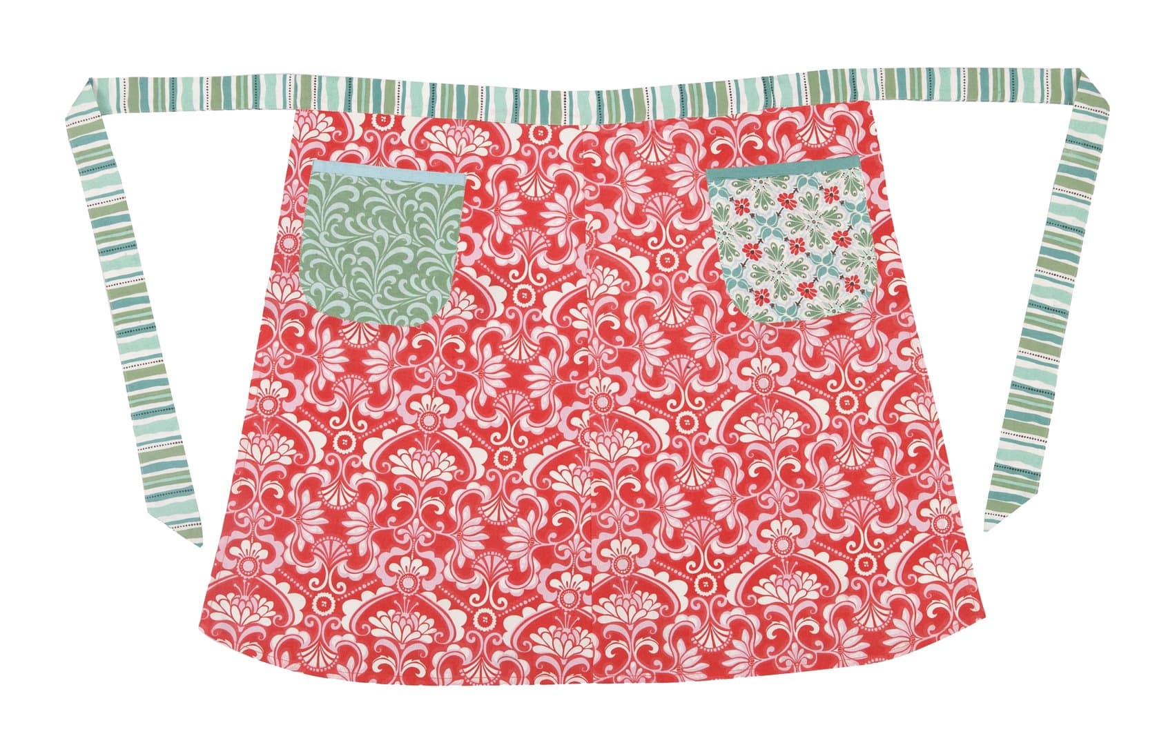 Kate Spain Fandango Adult Half Apron, Red