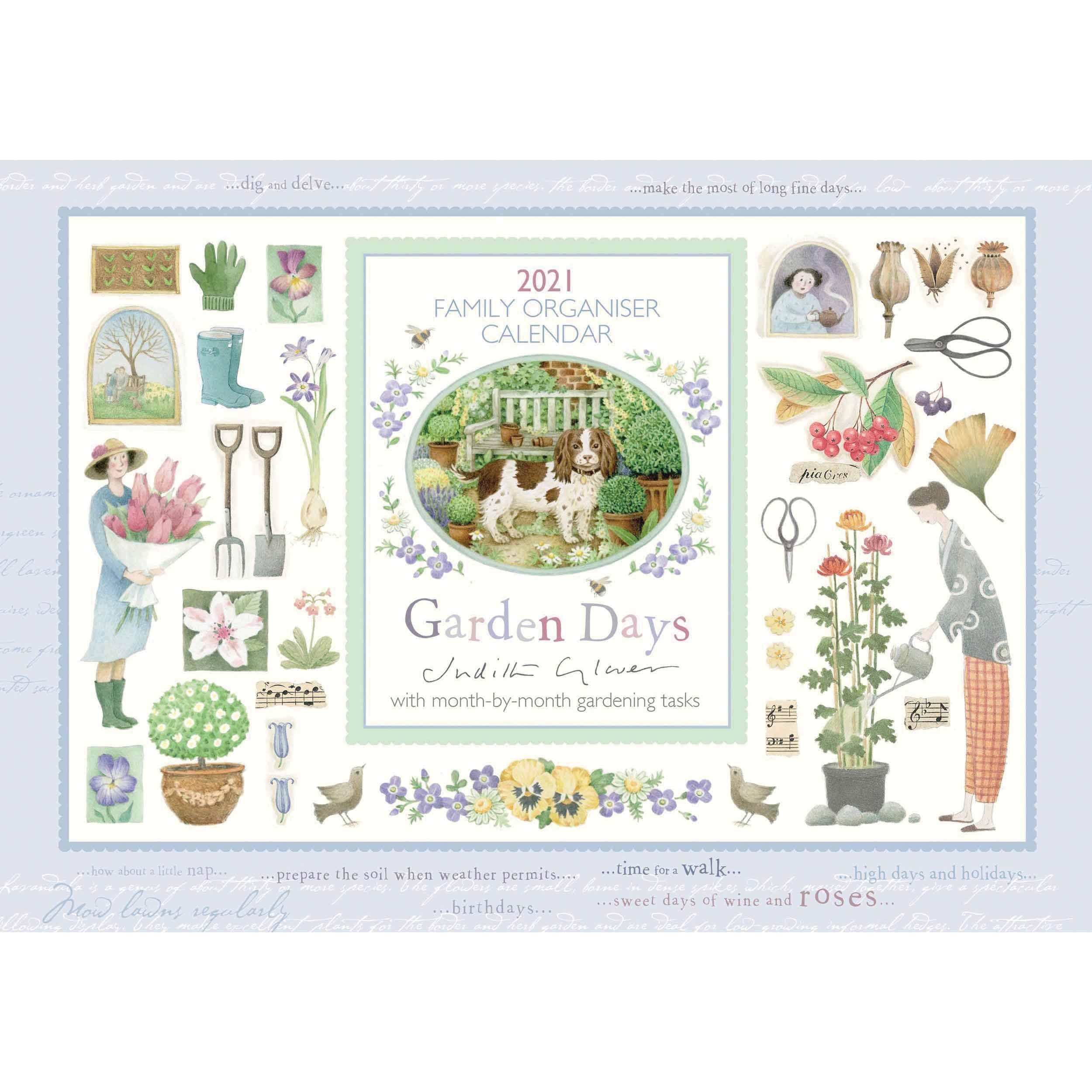 Judith Glover, Garden Days A4 Family Planner 2021