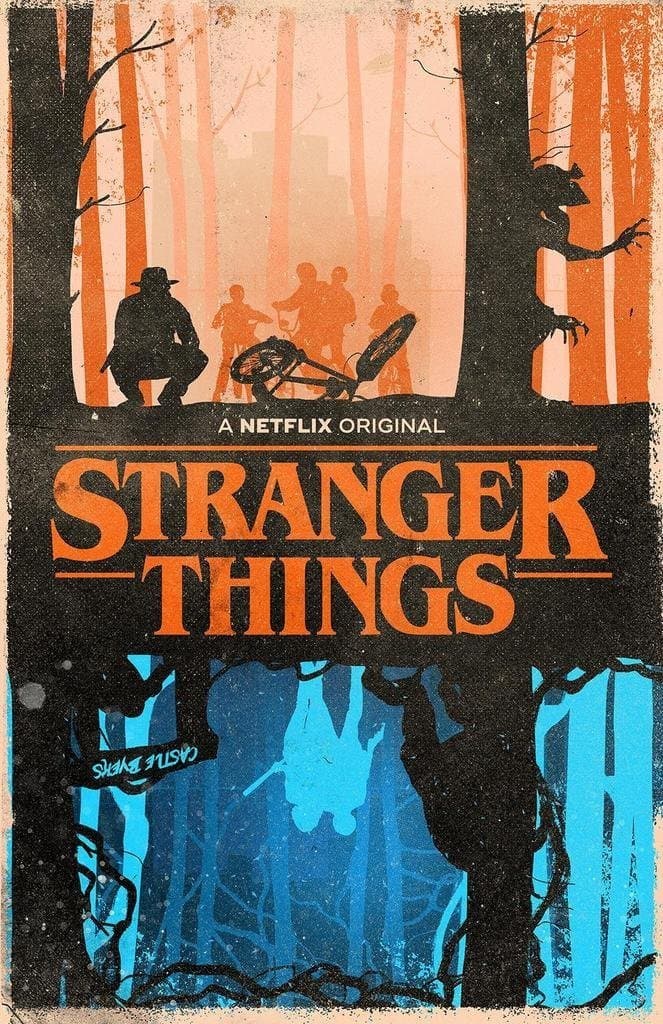 Stranger Things (TV Series) Poster 12" x 18" Multicolour