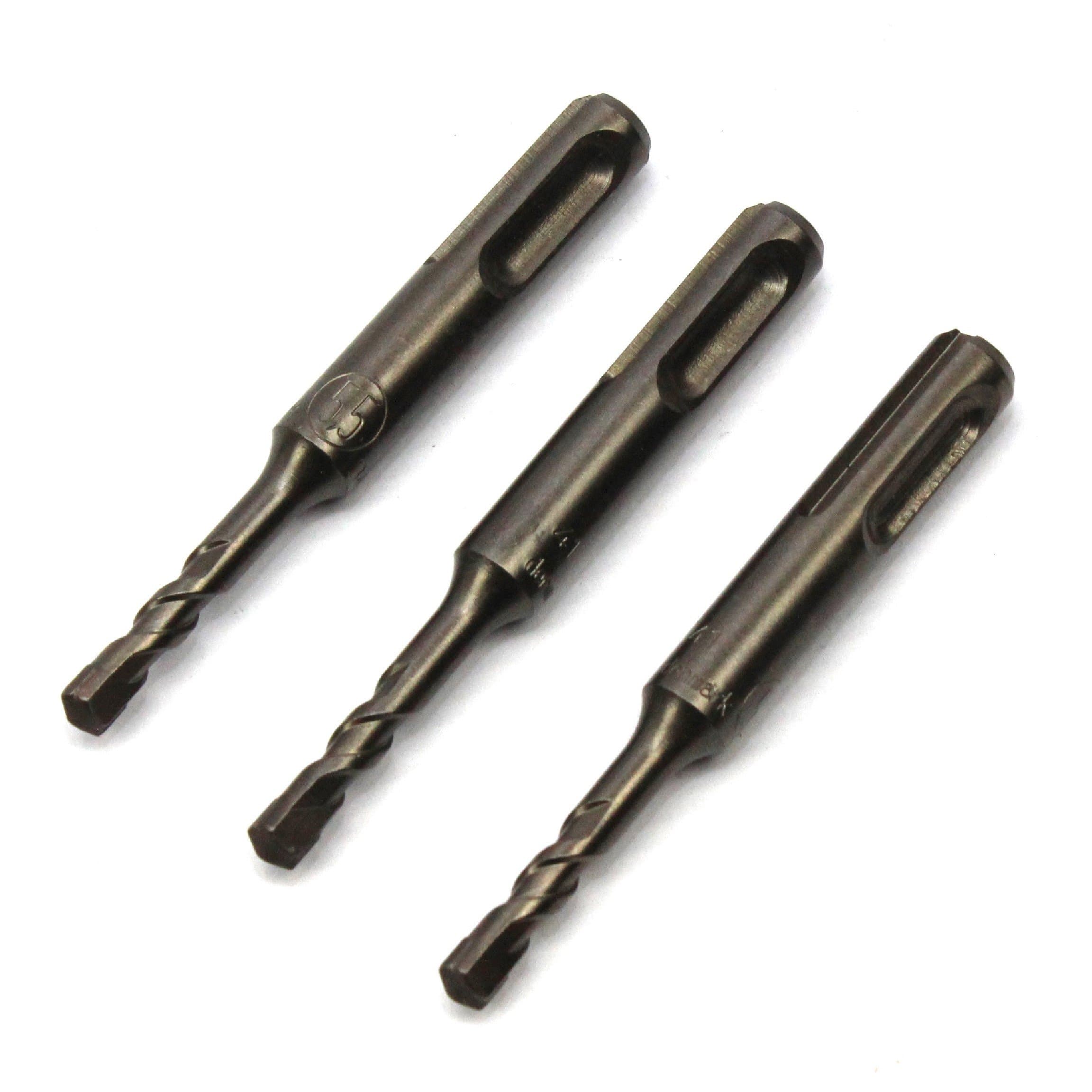 3 JORAN 5.5MM x 85MM SUPER STUBBY SDS PLUS TCT MASONRY DRILL BITS. MADE IN DENMARK