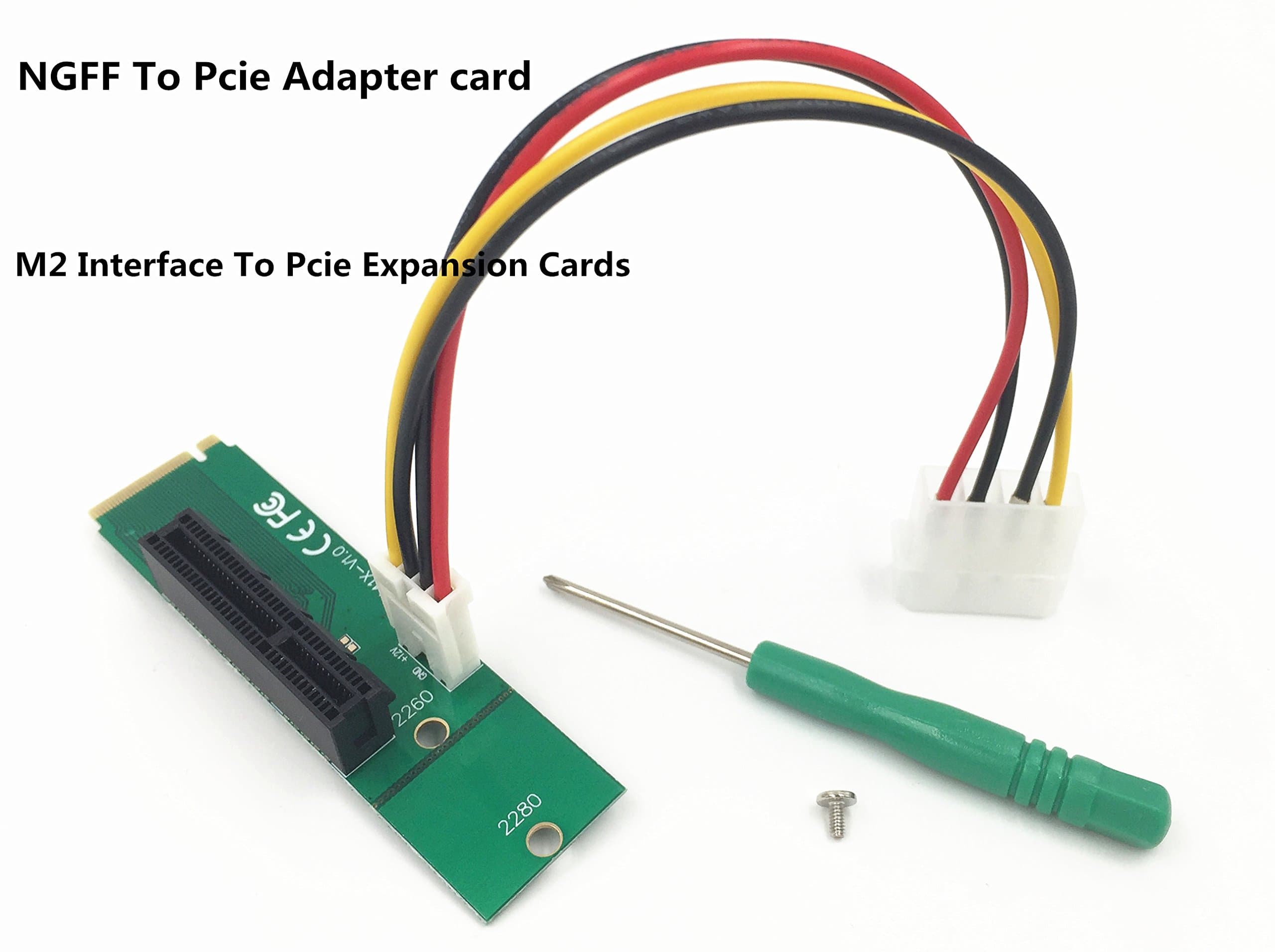 NGFF to PCI-E Riser Card M.2 Port to PCIE Expansion Card NGFF to PCI-E X4 Slot Adapter