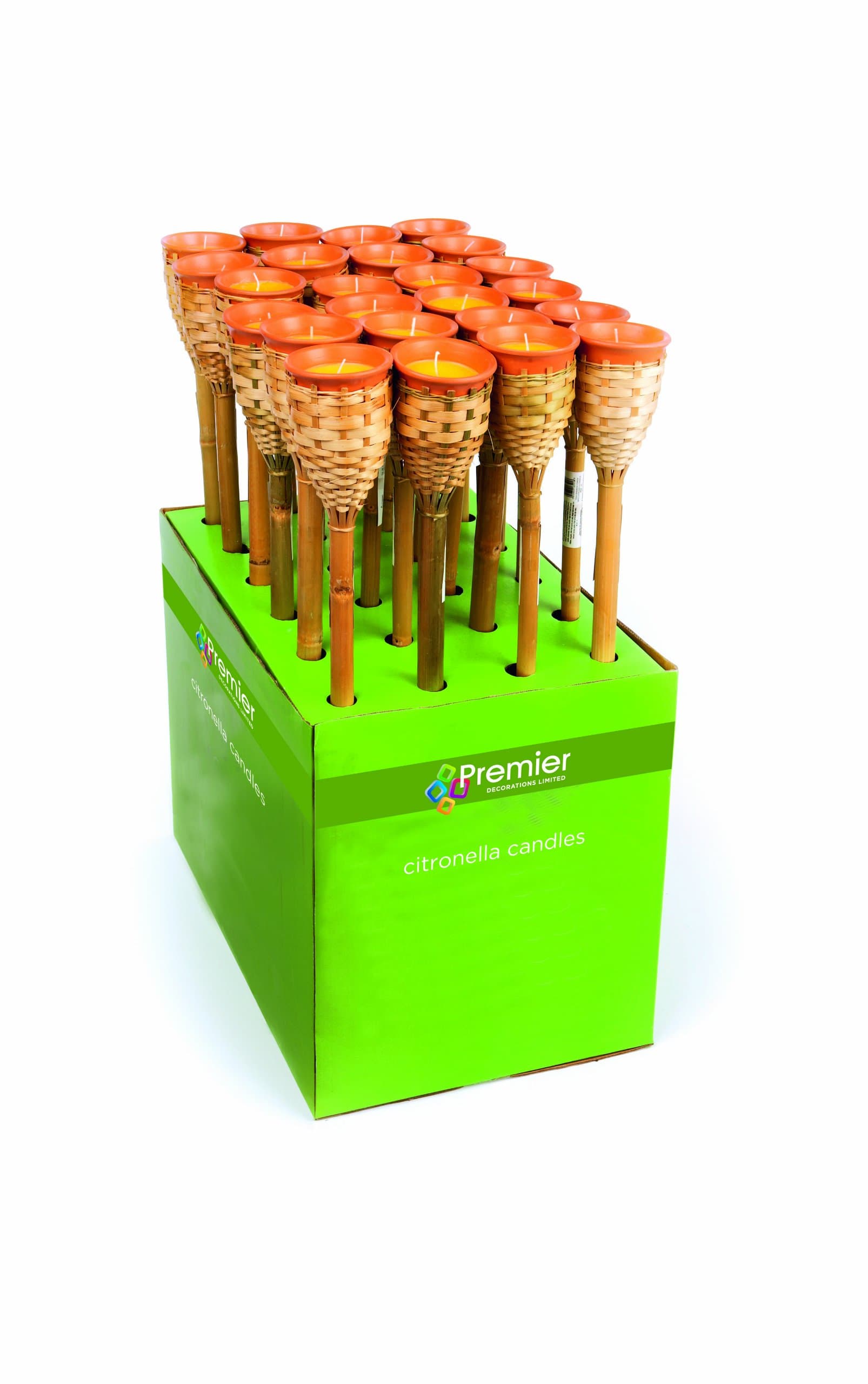 Premier BA111241 70cm Bamboo Torch with Citronella Candle