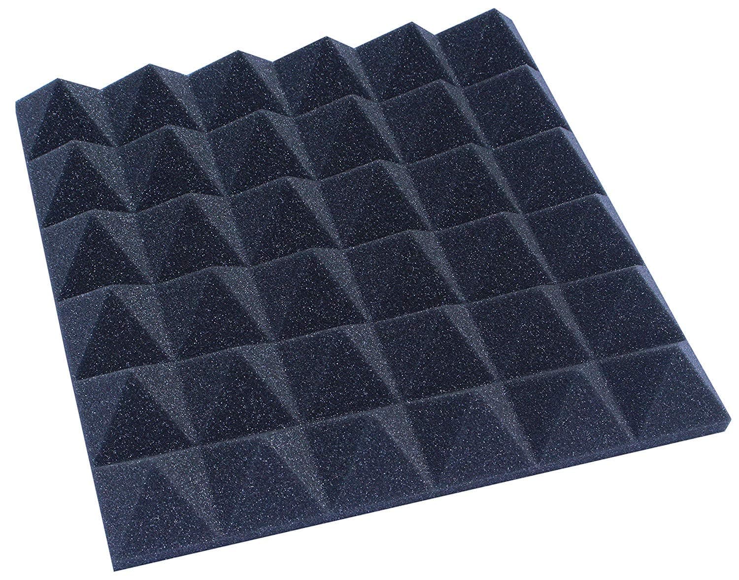Pyramid Acoustic Foam Panels - 12x12x 2 Inch Thick Sound Dampening Studio Foam Tiles - 4 Square Feet Per Pack (2 inch thick)