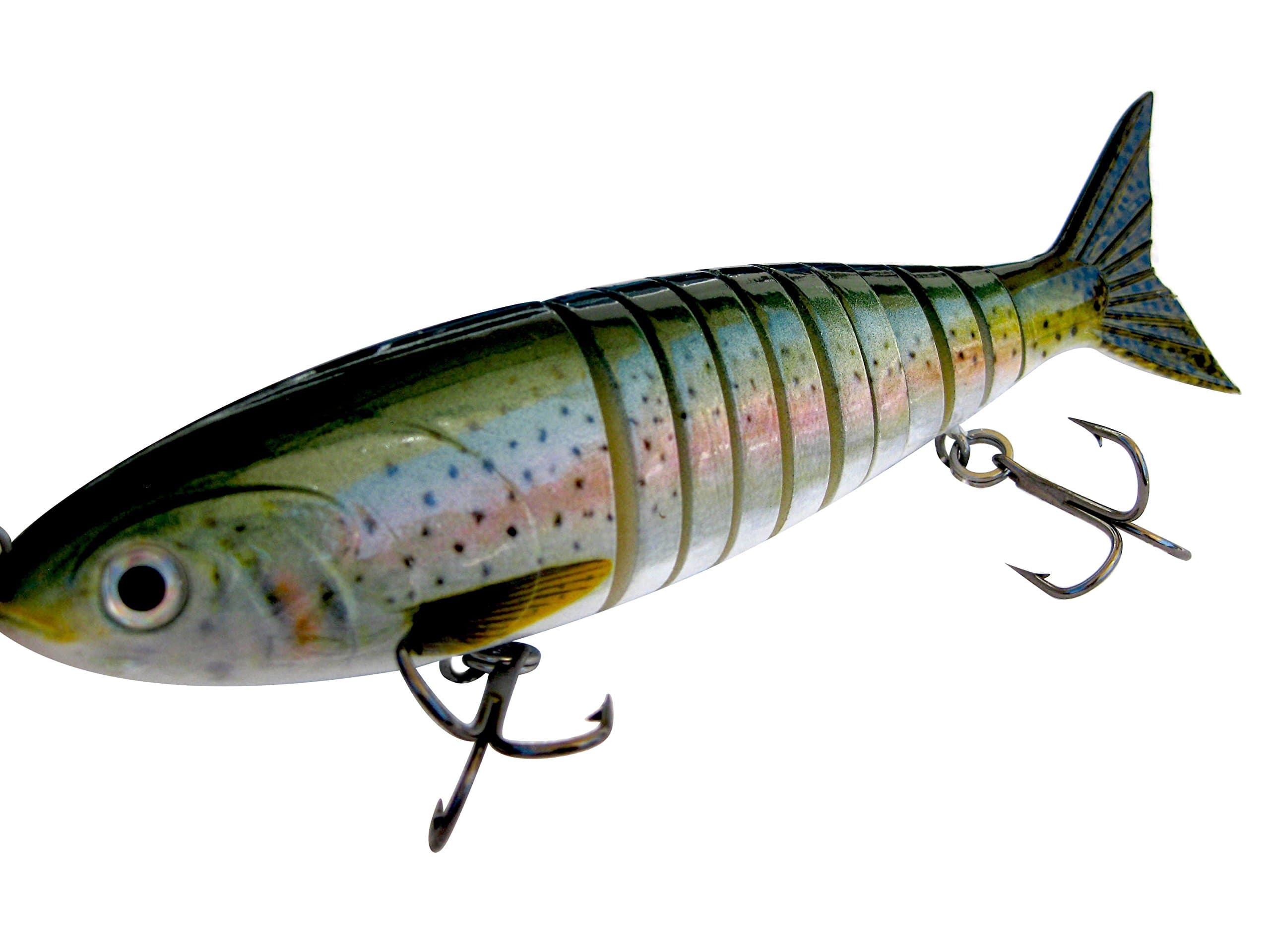 Large Big 9 Inch Segmented Jointed Fishing Lure Crank Spin Swim Bait