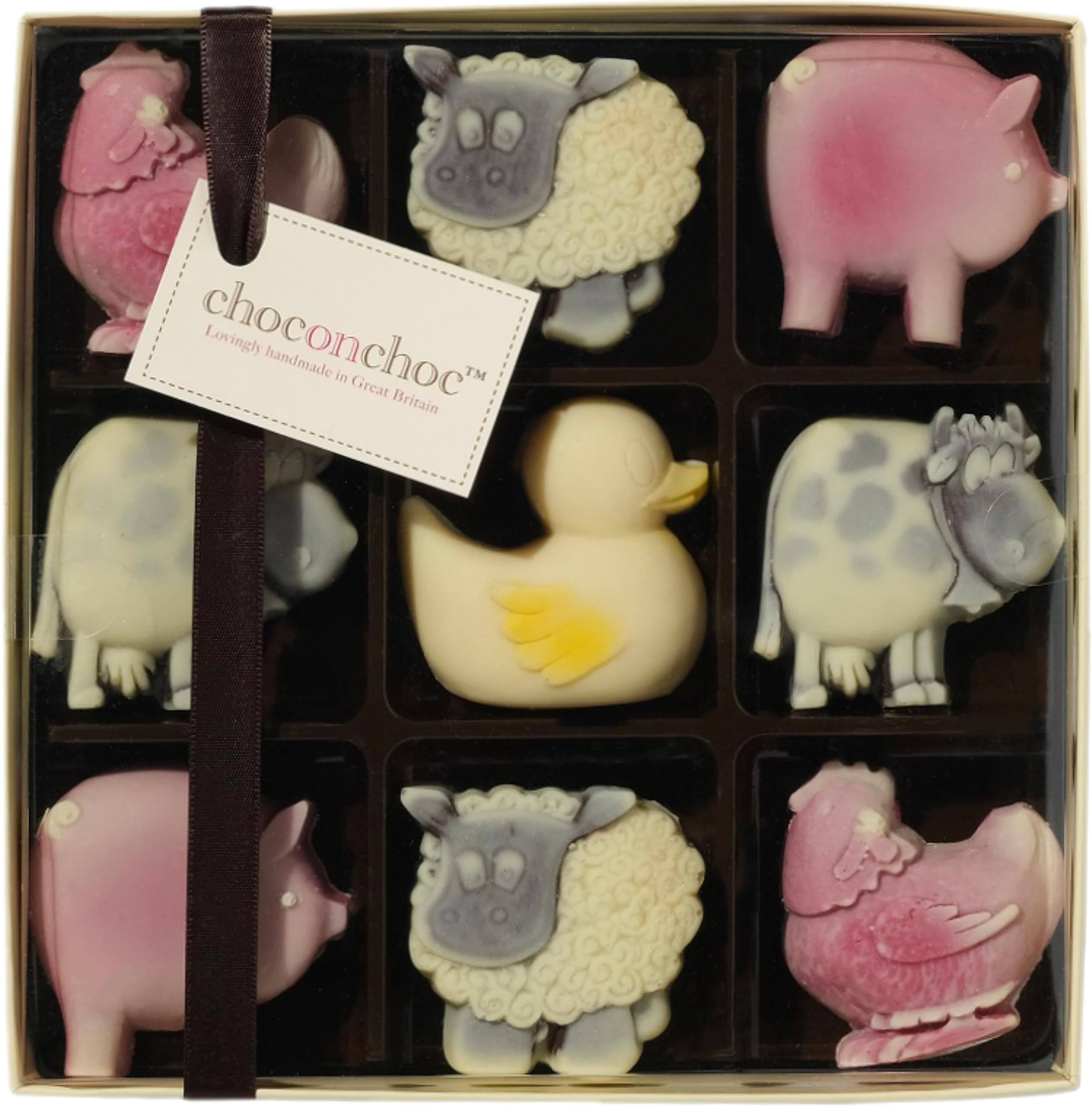 Choc On Choc Farmyard Chocolate 9 Piece Box 190g
