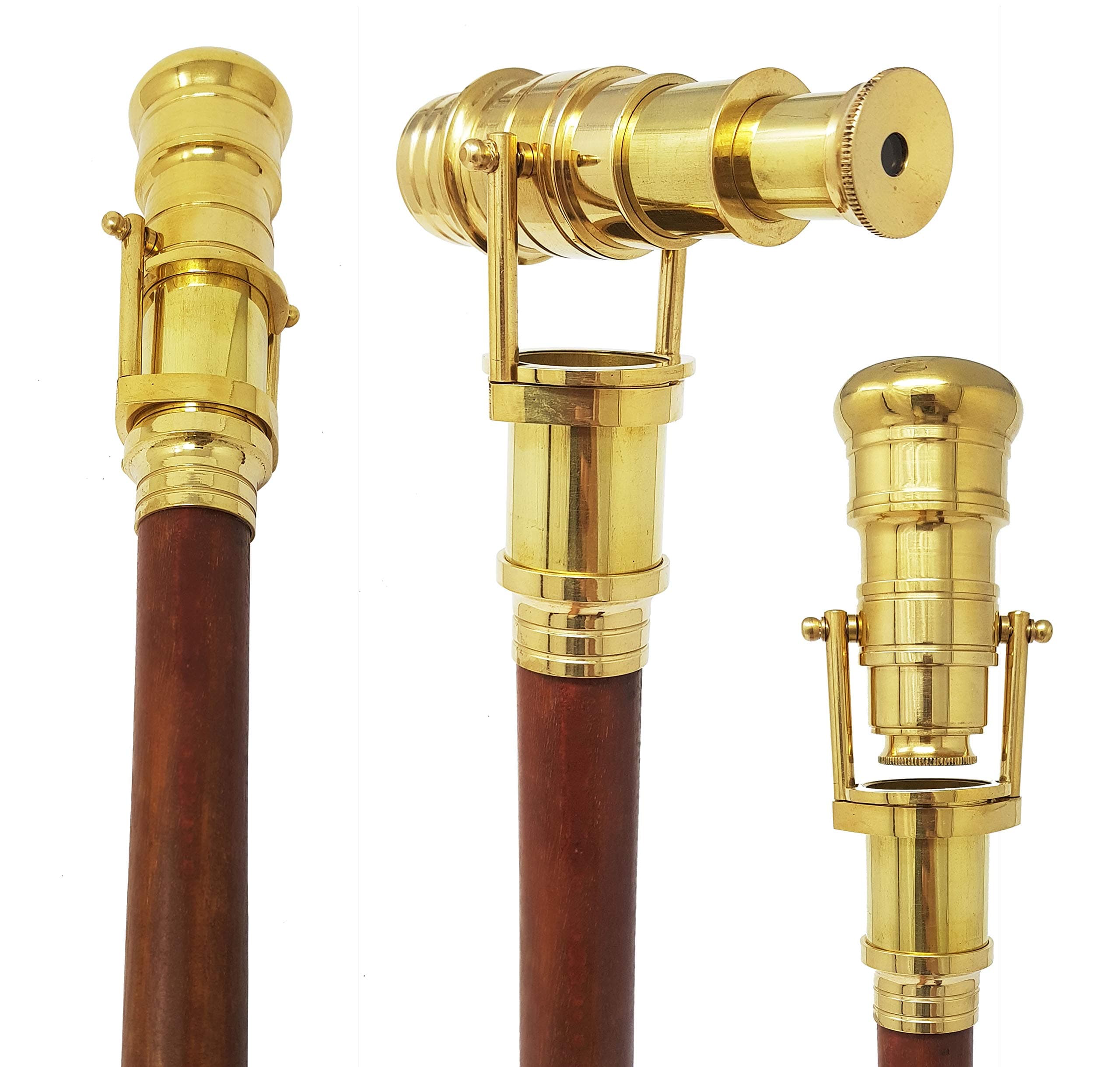 Walking Stick Style Telescope Walking Stick Decorative Indian Wood Walking Canes Strong & Beautiful