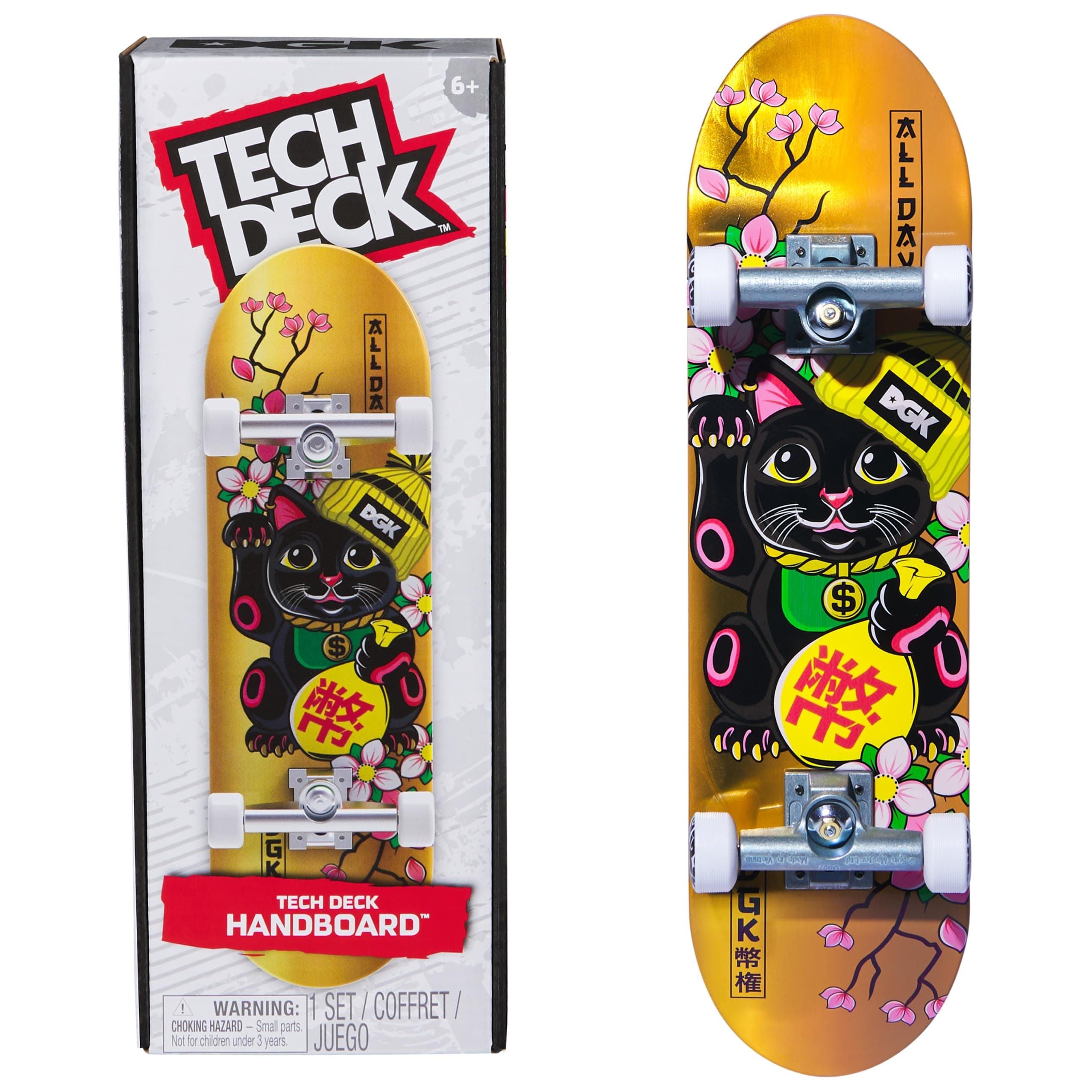 DGK Handboard; Authentic Mini Skateboards, Kids Toys for Boys & Girls, Ages 6 and up (Hands Use Only)