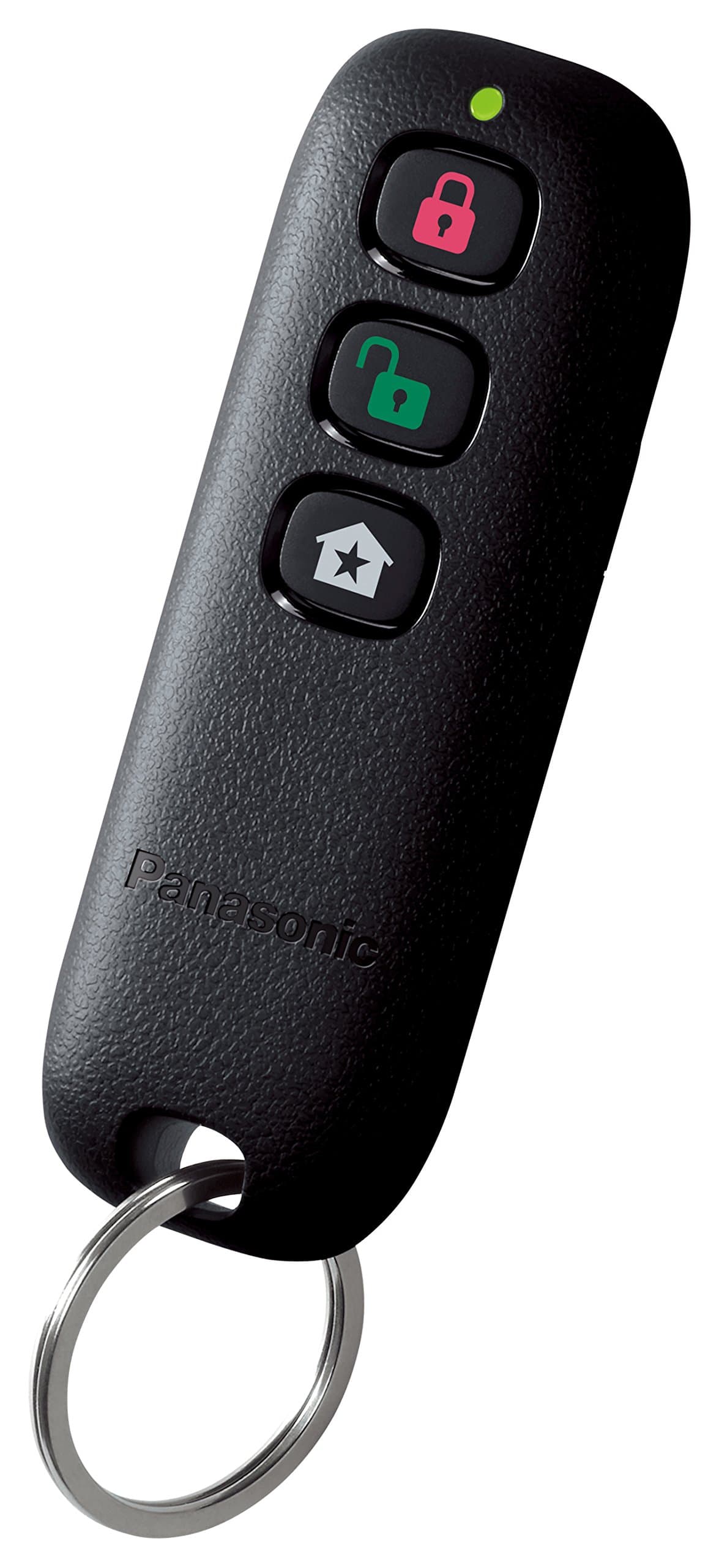 Panasonic Smart Home KX-HNK102EXB Keychain, arm and Disarm Your Smart Home remotely, Customisable Button, Black