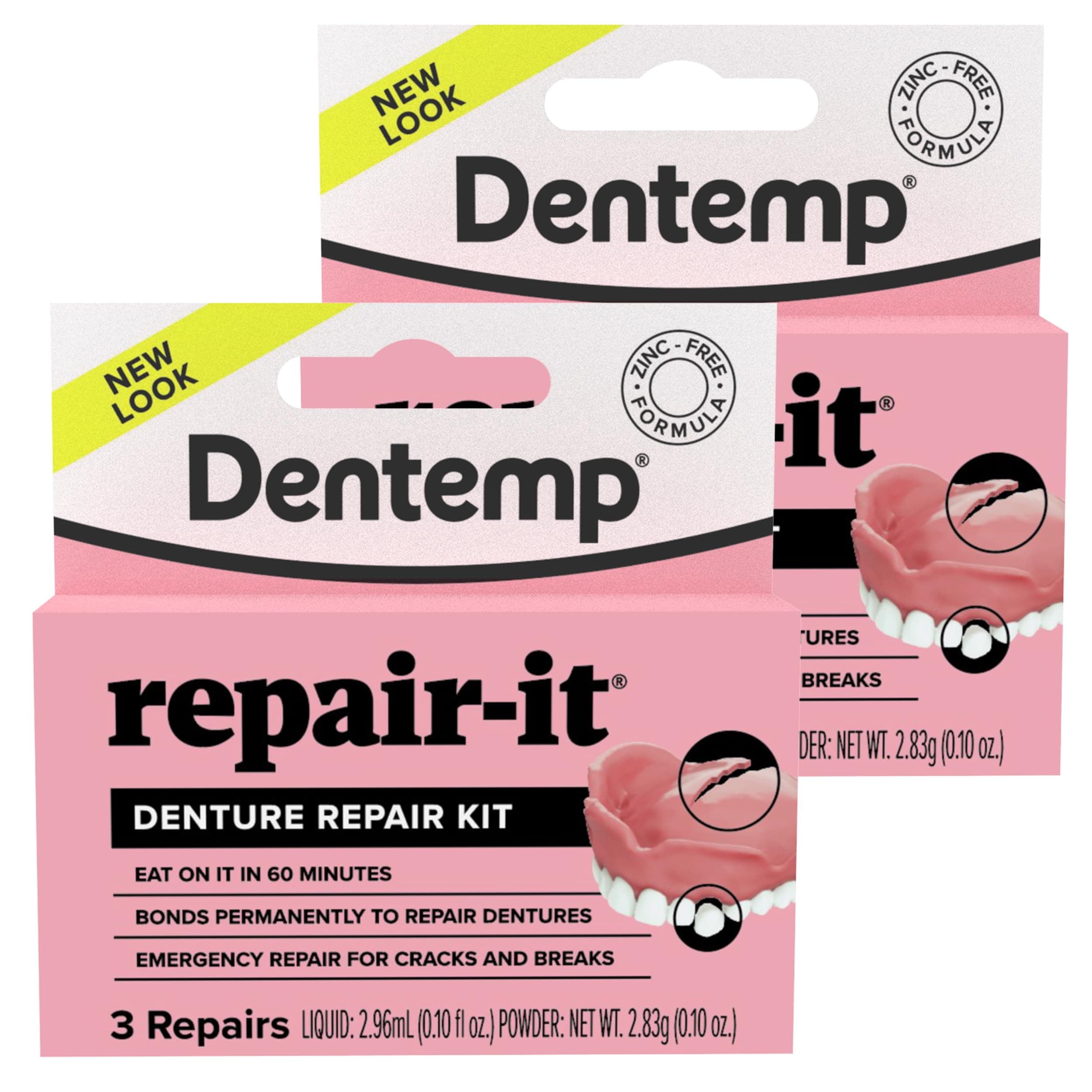 Dentemp D.O.C. Repair-It Advanced Formula Denture Repair Kit 3-Pack-2