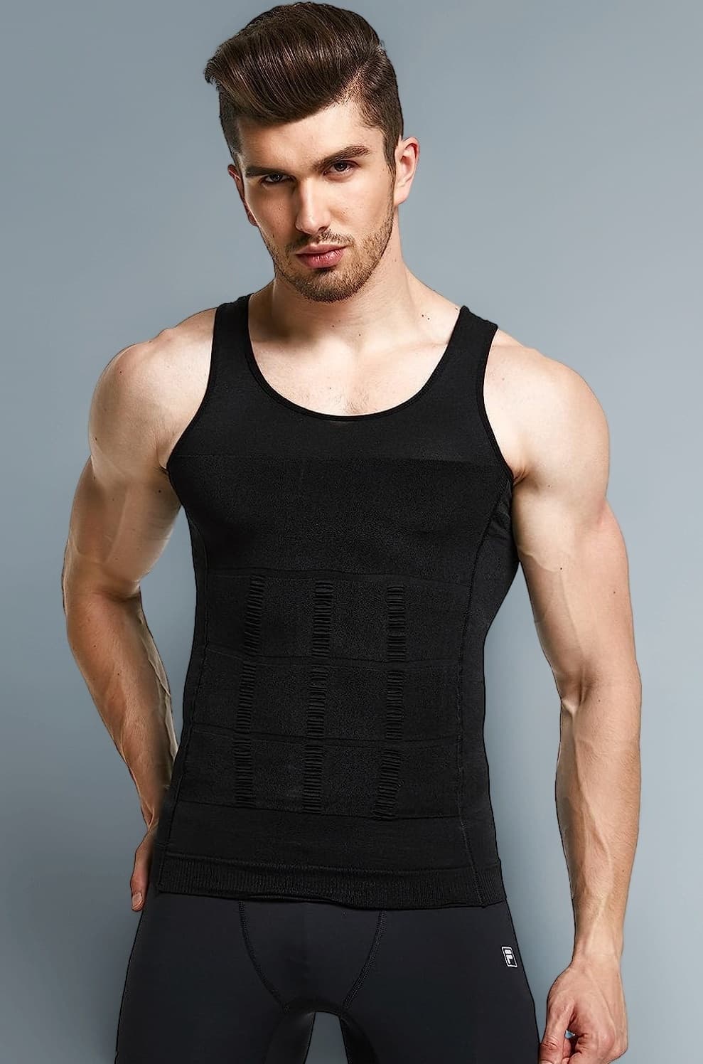 Premium Men's Compression Tank Top, Slimming Body Shaper Vest, Tummy Control Undershirts for Men