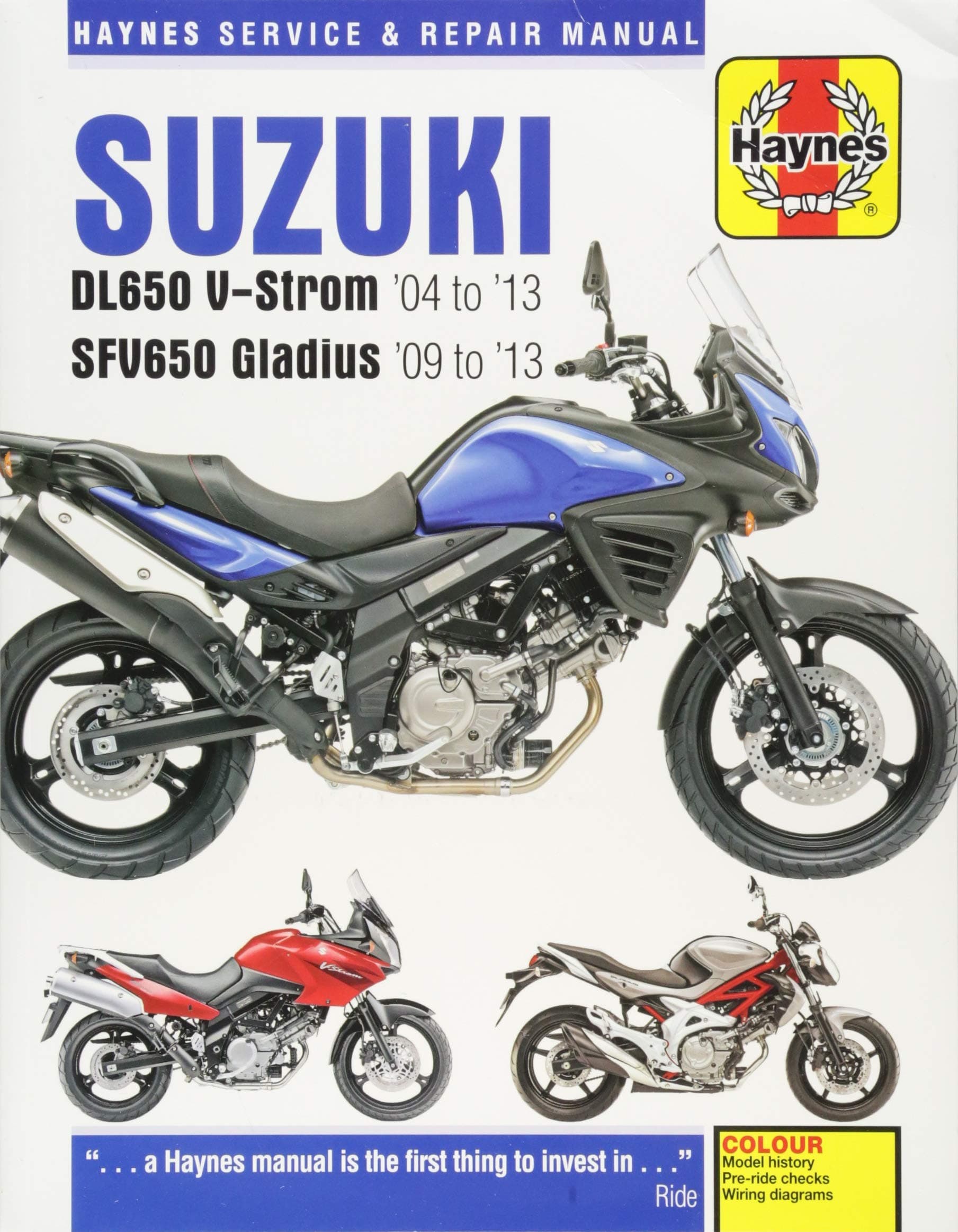 Suzuki DL650 V-Strom & SFV650 Gladius (04 - 13) (Haynes Powersport)