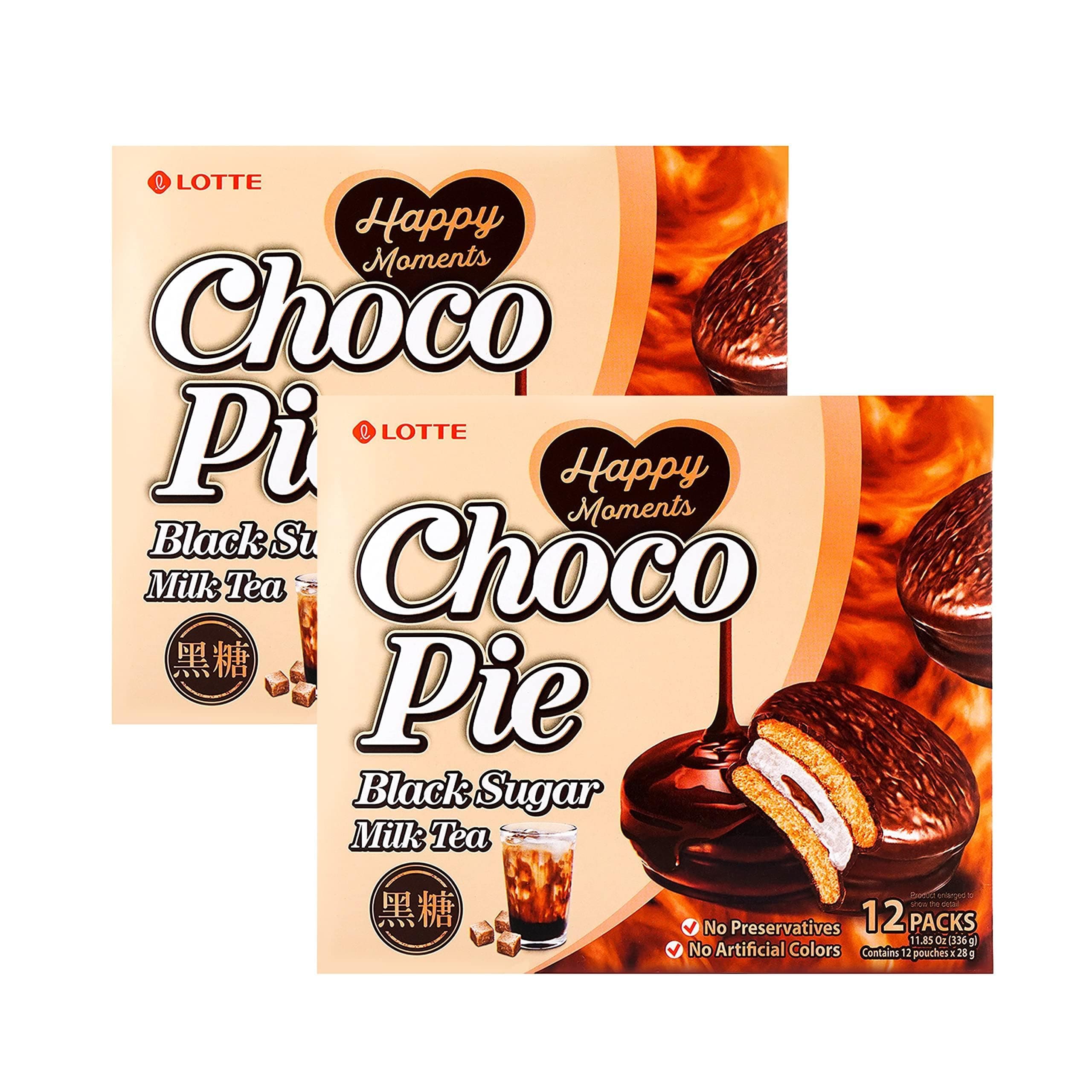 Choco Pies 2 Packs (Black Sugar Milk Tea Choco Pie)
