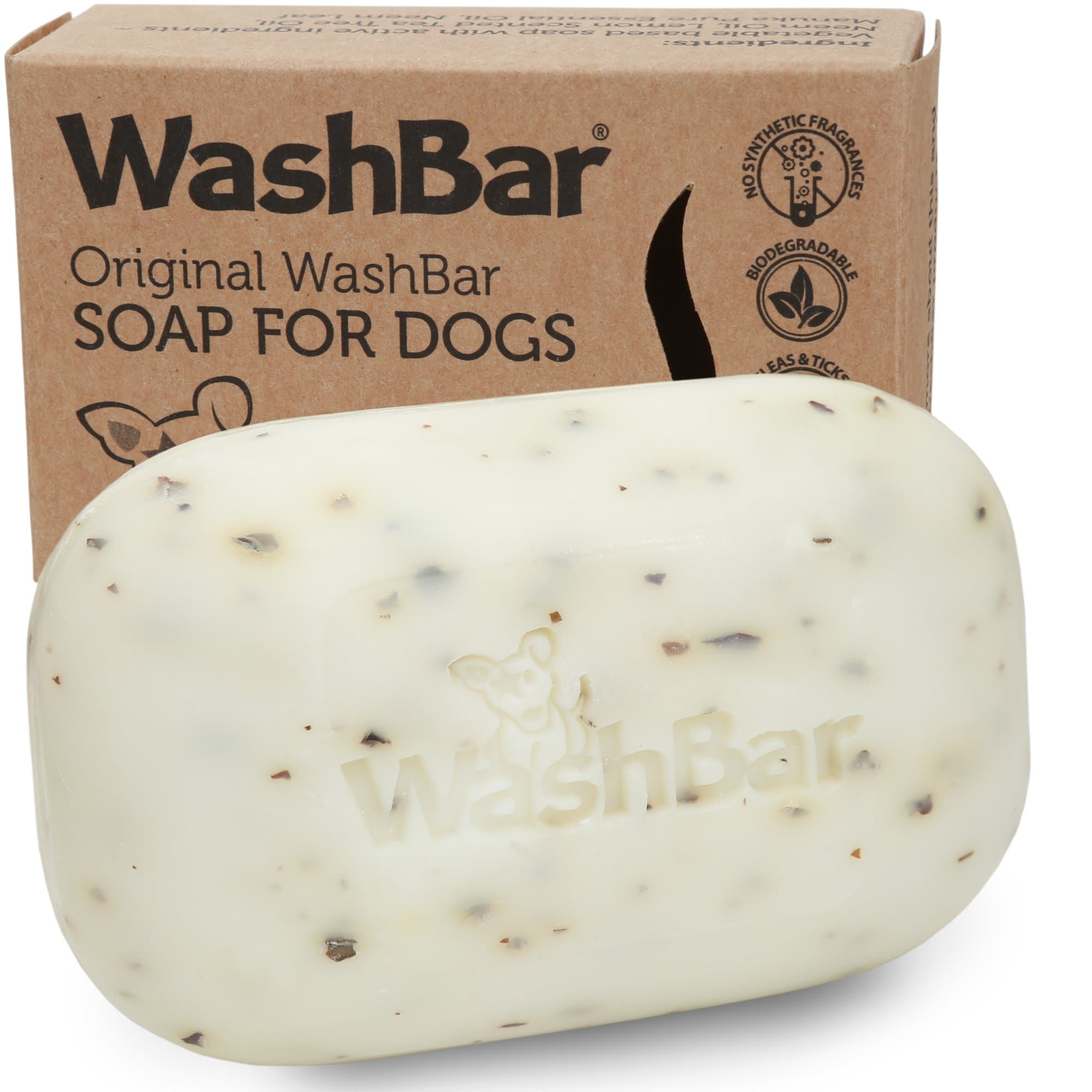 The Natural Dog Shampoo Bar Soap for Itchy Skin Relief - 3.5oz 100g - Dog Soap for Sensitive Skin with Manuka and Neem Oil to Ease Allergies and Itching