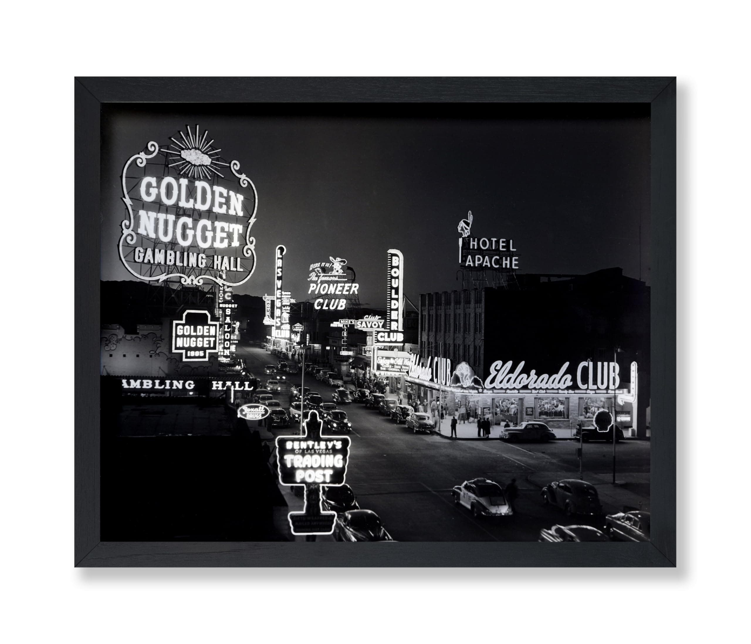 Poster Master Vintage Travel Poster - Retro Las Vegas Print - Casino Art - Gambling Hall Art - Gift for Men, Women, Travel Lover - Chic Decor for Bedroom, Living Room - 11x14 UNFRAMED Wall Art