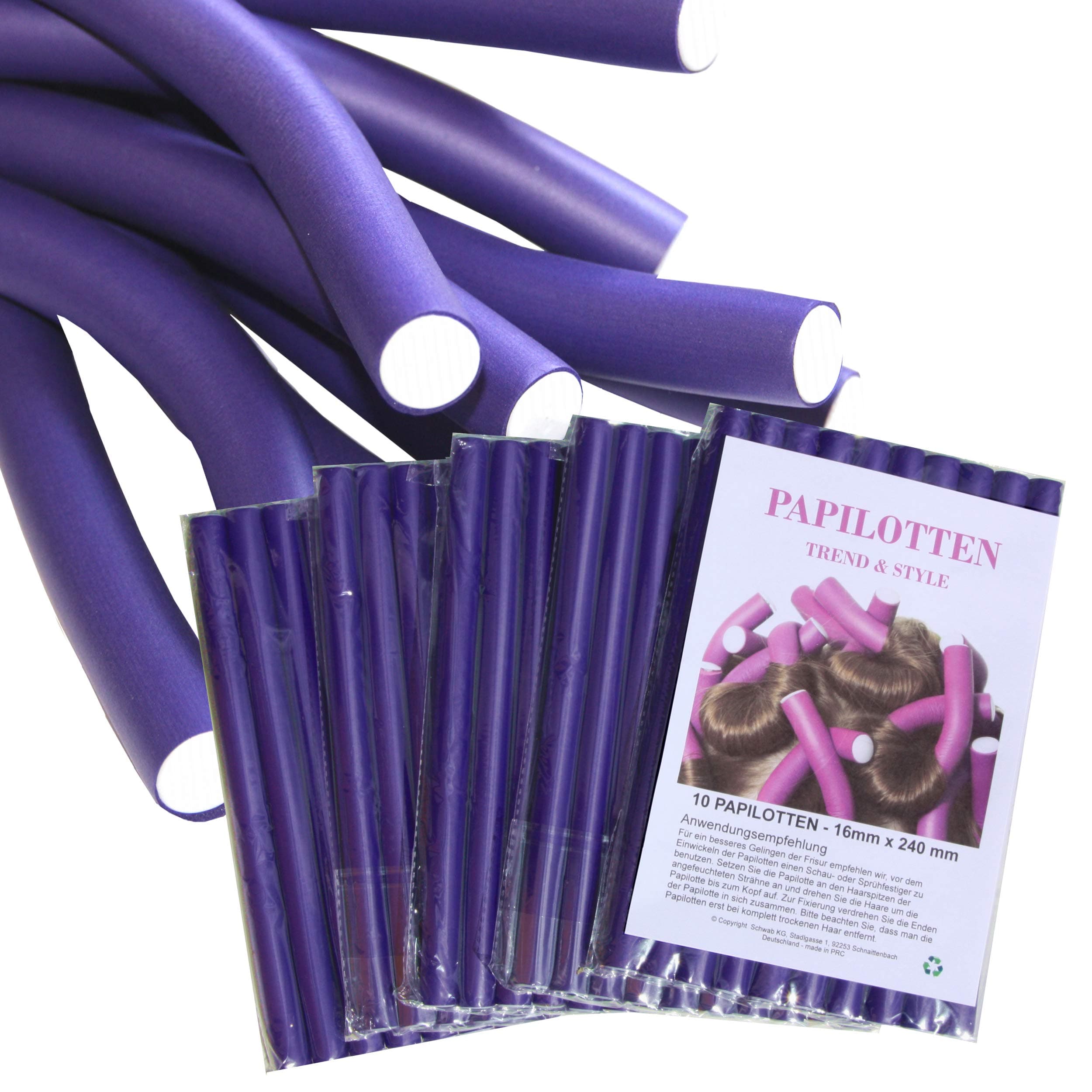 New!! 10 to 60 Curling Rods Flexi Rods Spiral Rollers Soft Bendy Hair Rollers, Diameter 0.63", Lenght 9.5". Hairdressing Rollers CURLERS TWISTEES, 50 Pieces