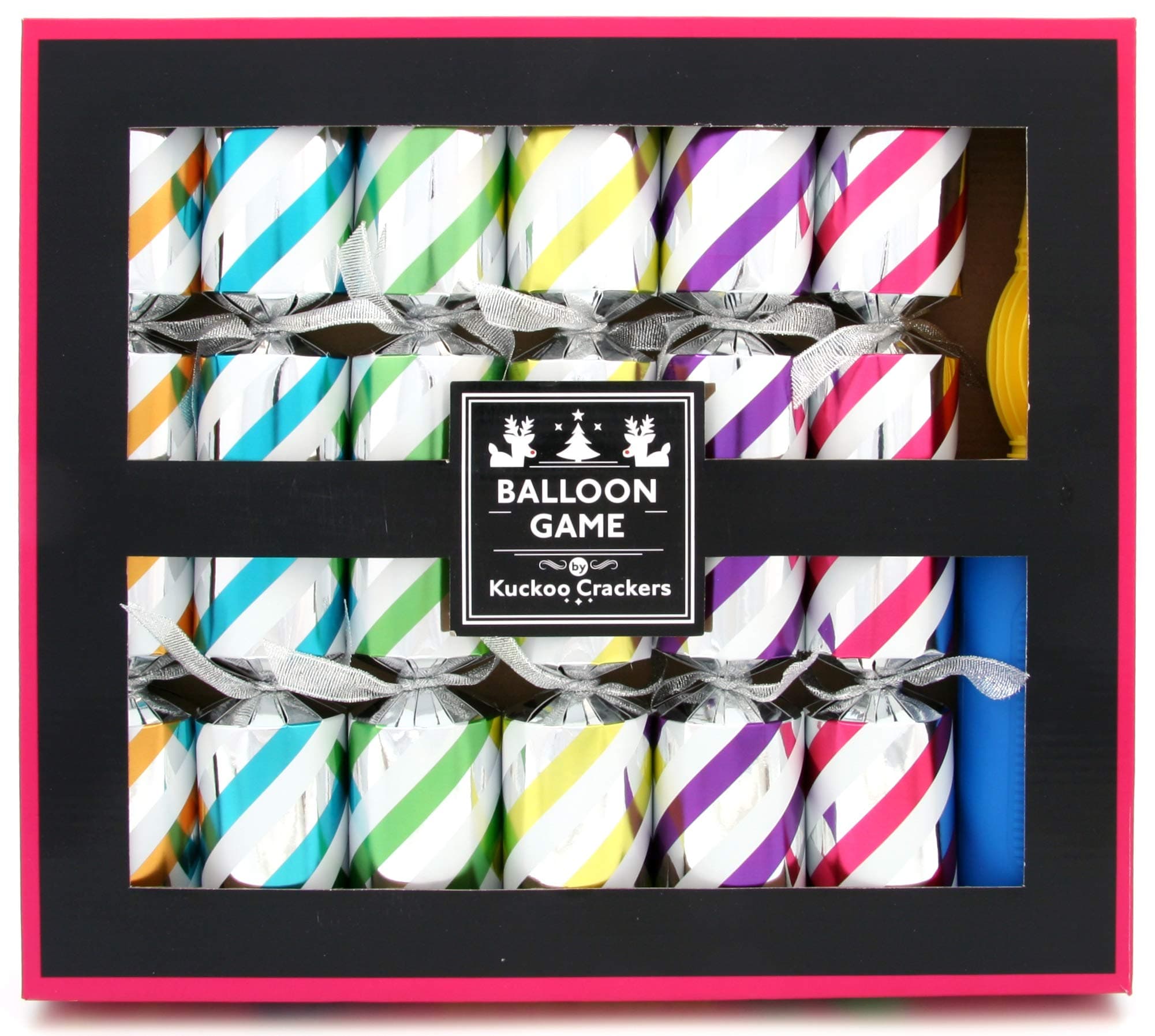 Kuckoo Crackers - 6 x 12-inch Balloon Game Christmas Crackers