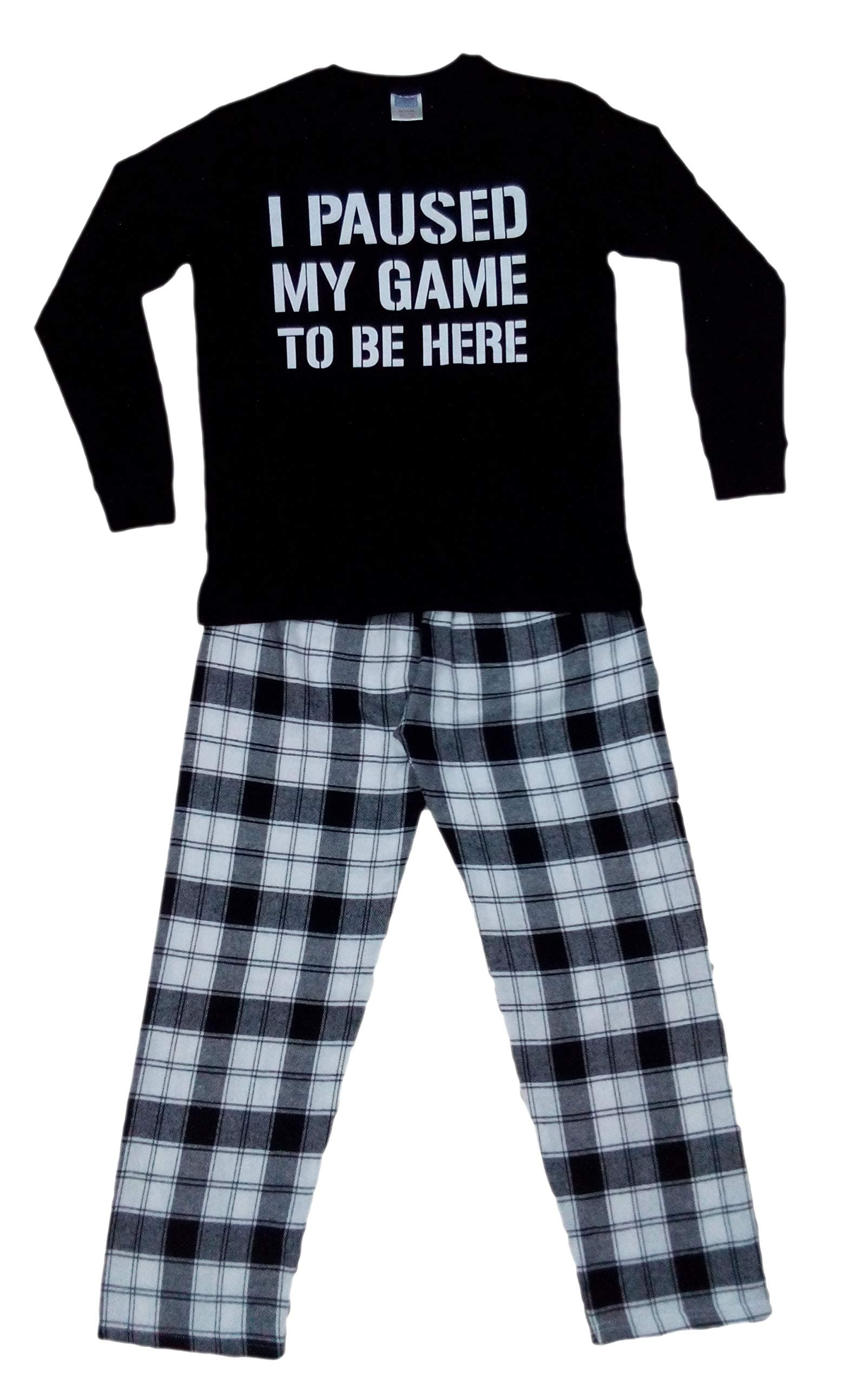 ThePyjamaFactory Brand Boys I Paused My Game to Be Here Gaming Woven Long Pyjamas