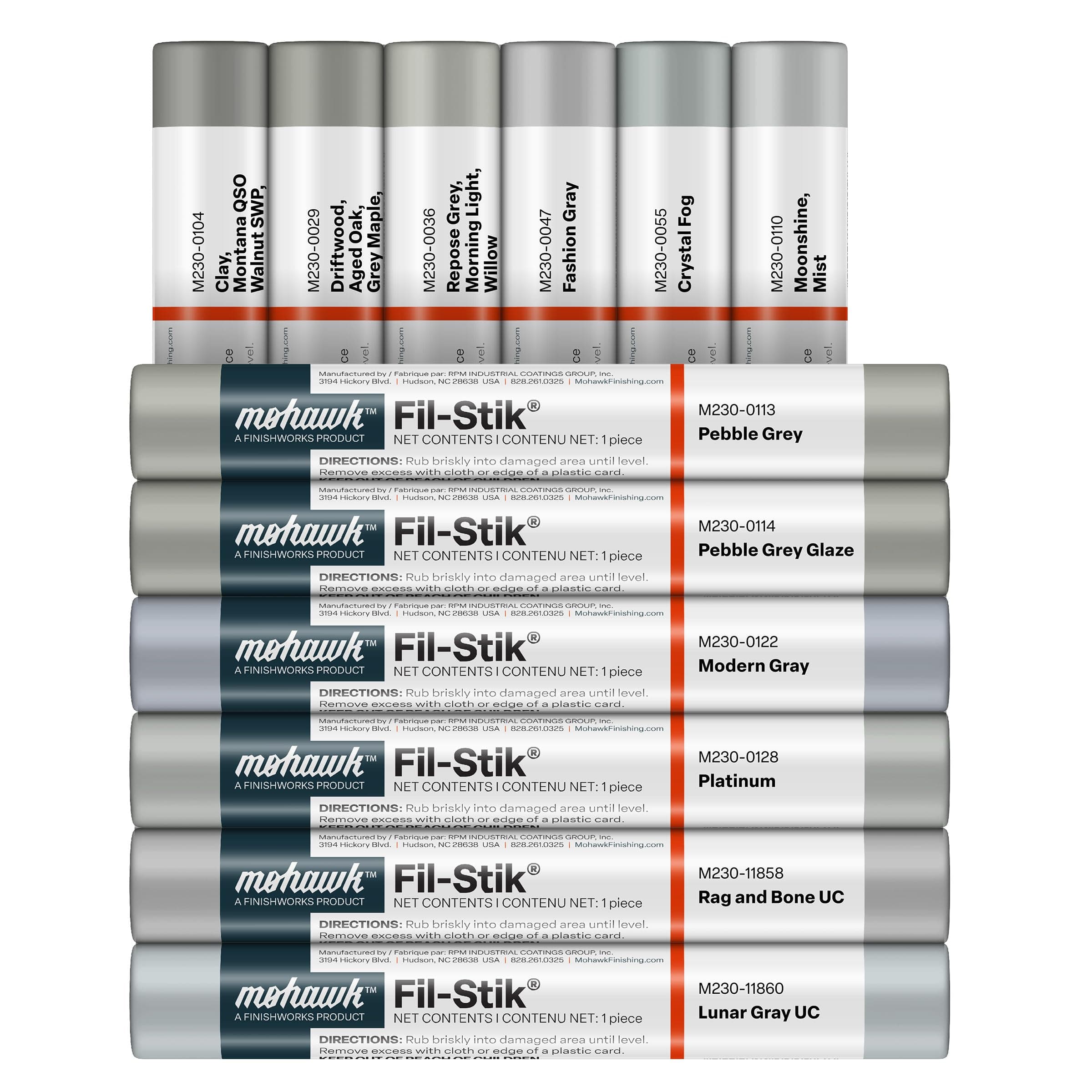 Fil Stik 12 Pack Gray Assortment (M230-1230)