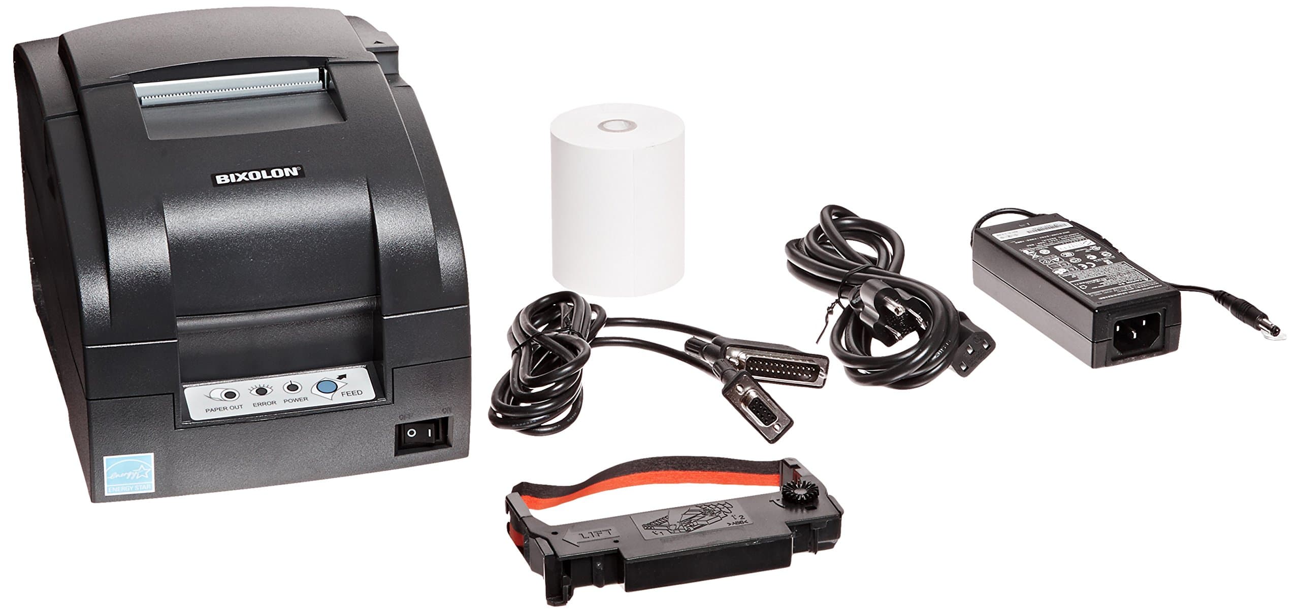 Bixolon SRP-275IIC Impact Receipt Printer with Serial Interface, 5.1 lps Print Speed, 144 dpi Print Resolution, 2-1/2" Print Width, 24 VDC, Black