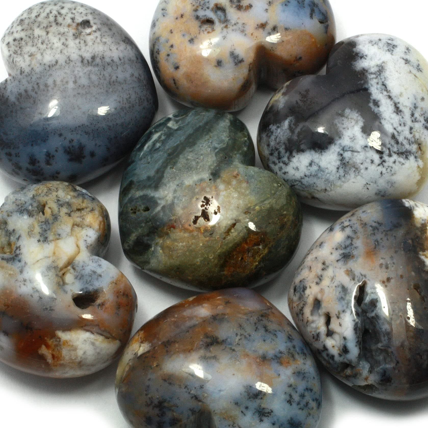 Merlinite Crystal Heart ~45mm