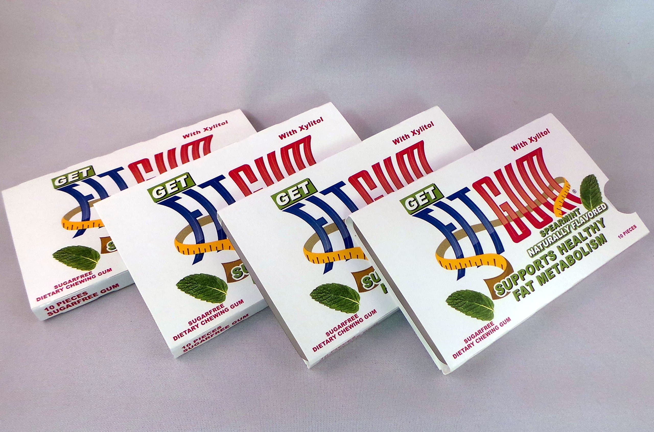 FITGUM Functional Chewing Gum 4 Sleeves/10 Pieces - Diabetic Safe, Sugar Free Appetite suppresant, Blood Sugar Regulate and Elevate Metabolism