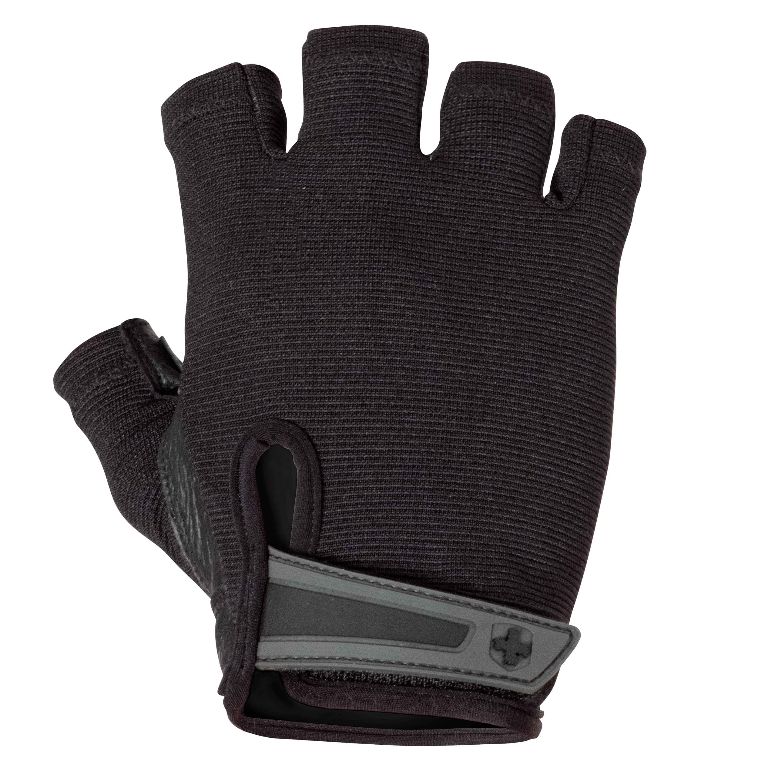 Harbinger Unisex-Adult|unisex-Teen Nylon and Leather Power StretchBack Glove, Medium (15520, Black)