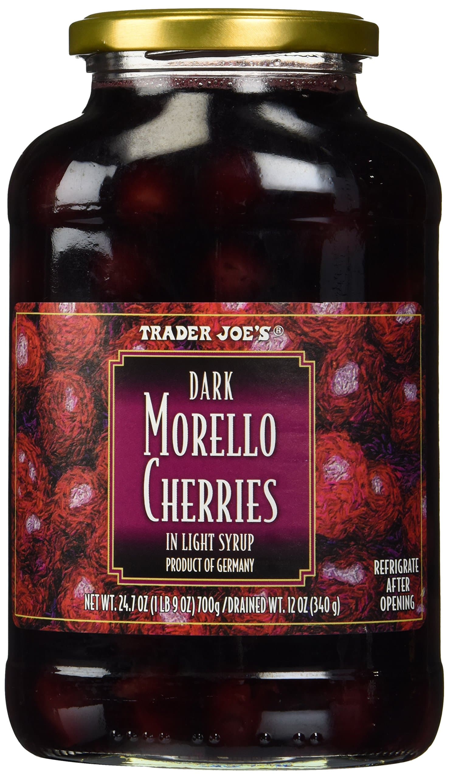 Trader Joe's Dark Morello Cherries in Light Syrup
