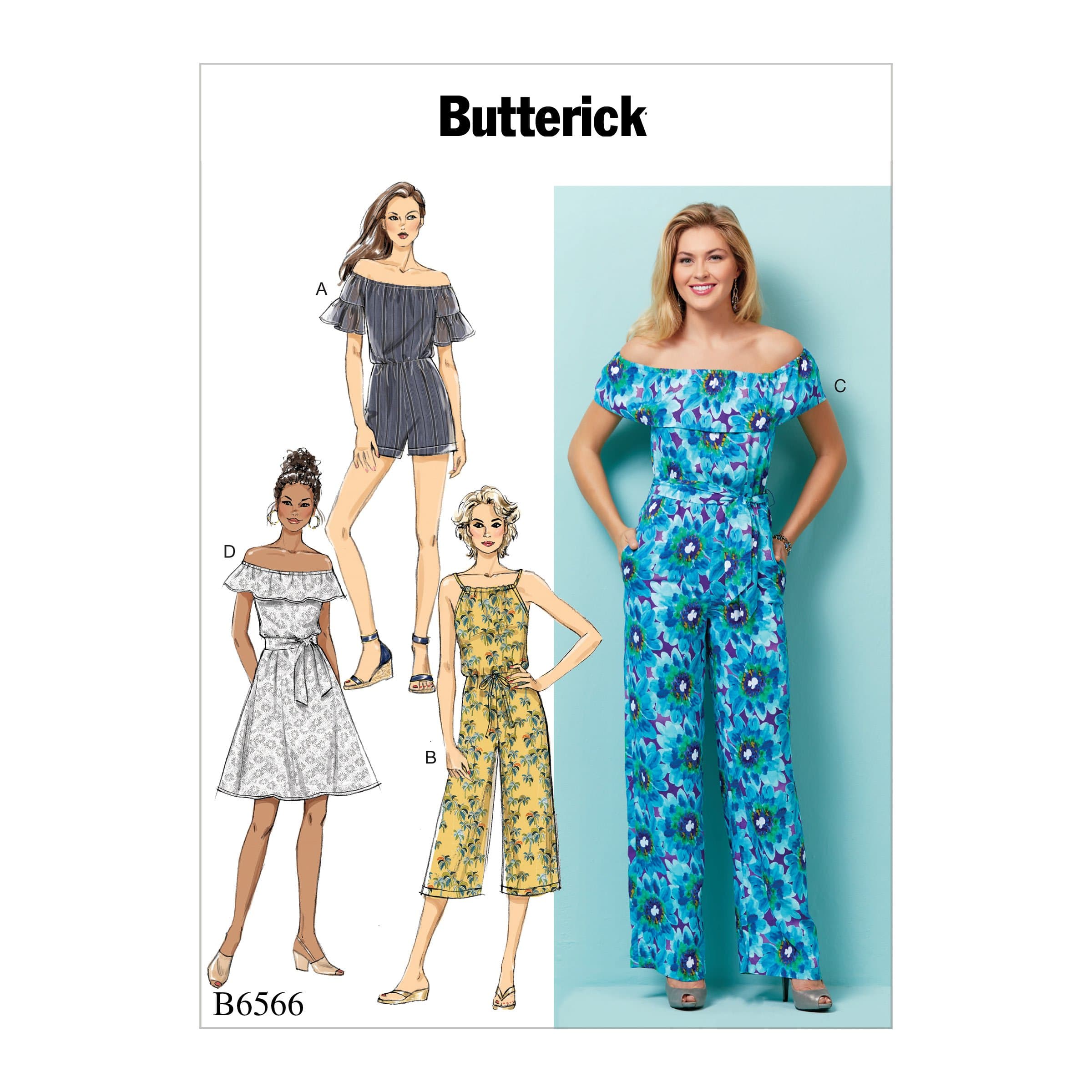 Butterick Patterns Misses' Petite Dress, Romper, Jumpsuit and Sash Sewing Pattern, ZZ (LRG-XLG-XXL)