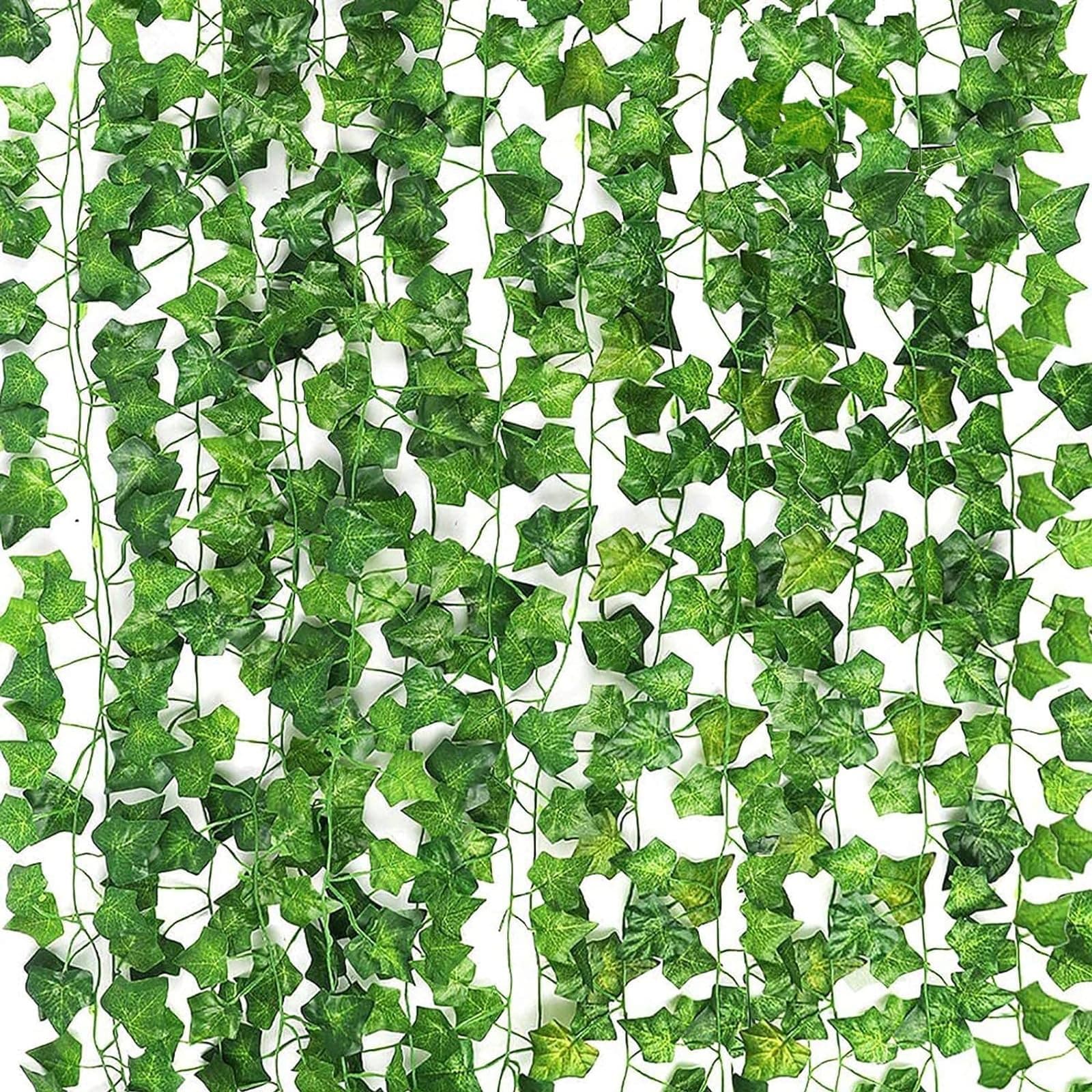 14 Pack 98 Feet Fake Ivy Leaves Artificial Garland Greenery Hanging Plant Vine for Bedroom Wall Decor Wedding Party Room Aesthetic Stuff