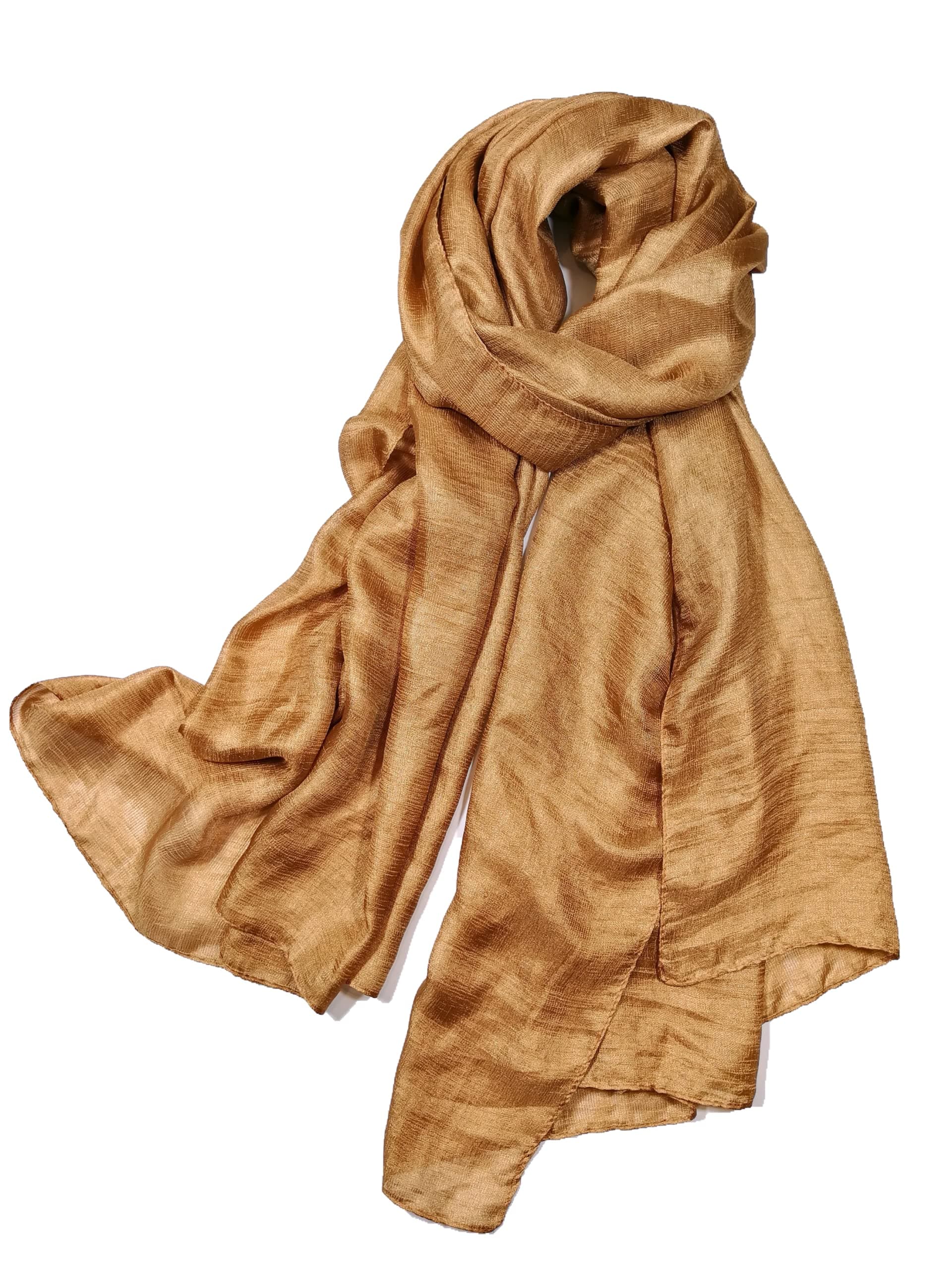 Solid Color Silk Feel Long Scarves