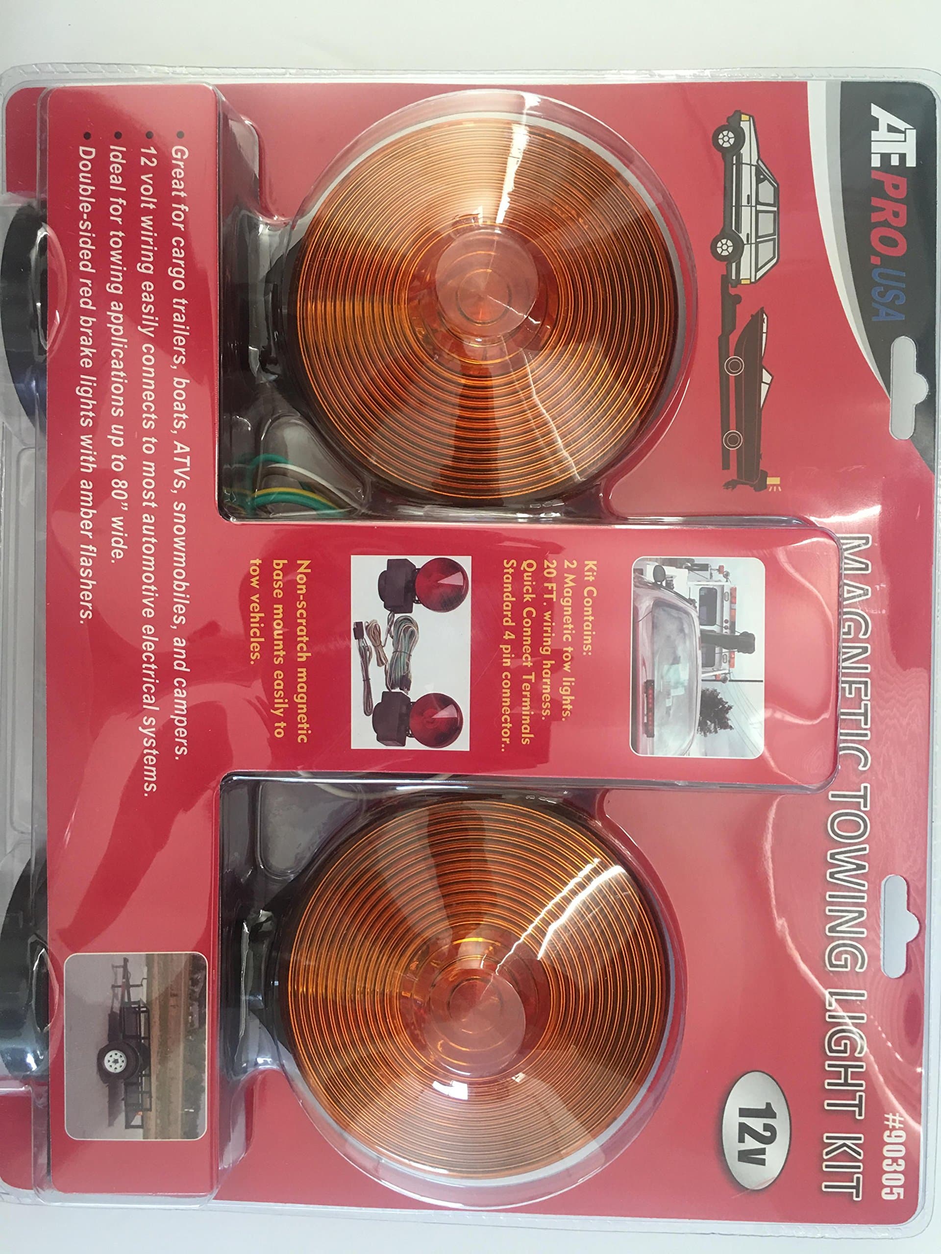 Haul Master 12 Volt Magnetic Tow Light Kit