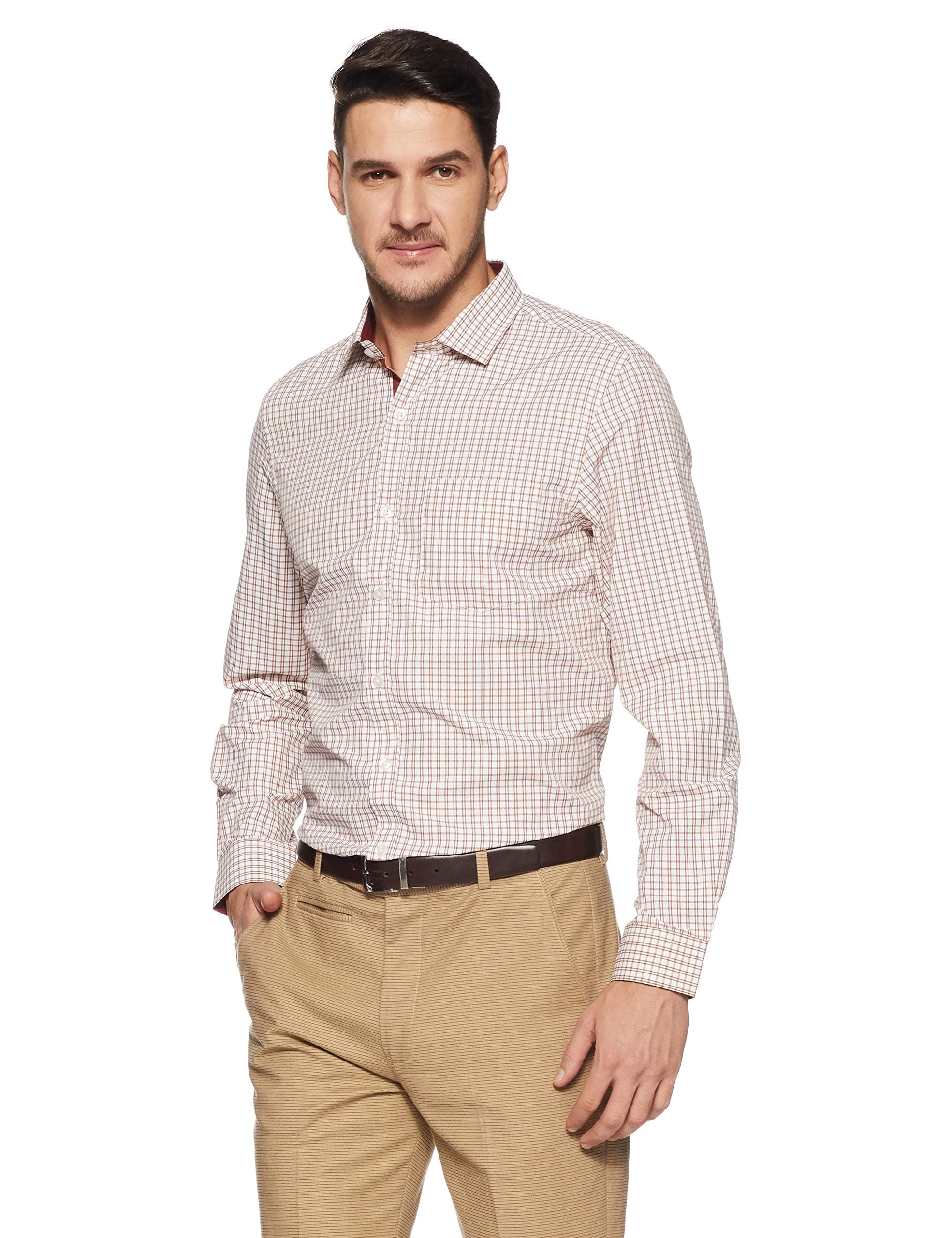 Excalibur by Unlimited Men's Plain Regular Fit Formal Shirt