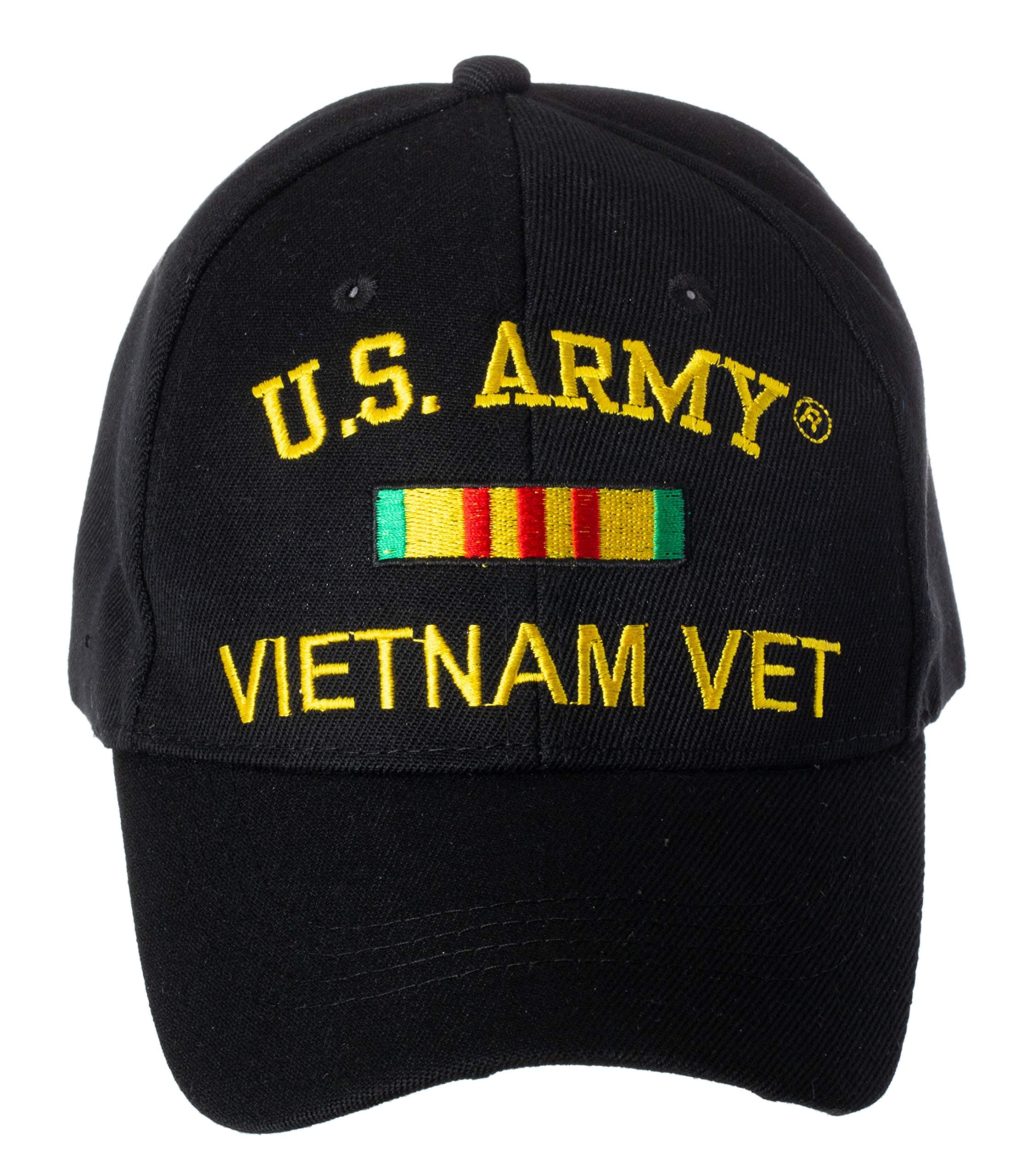 Officially Licensed Vietnam Veteran Embroidered Adjustable Baseball Cap - US Navy, US Air Force, Army