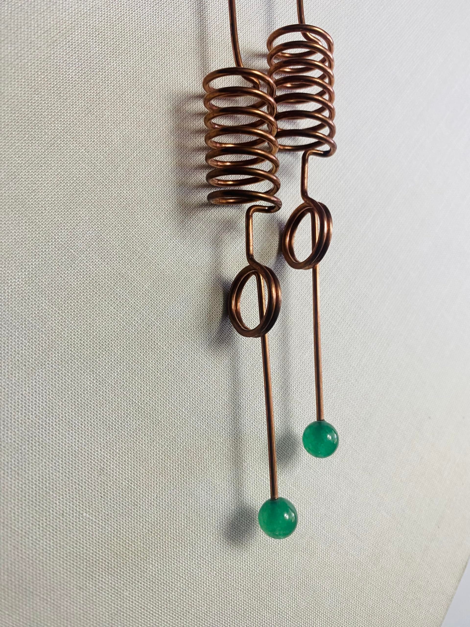 Set of 2 dowsing rods with Jade tis divining L rods 23 cm (9 in) Wood Handles Spirit Hunting Water Location Lost Objects Aura