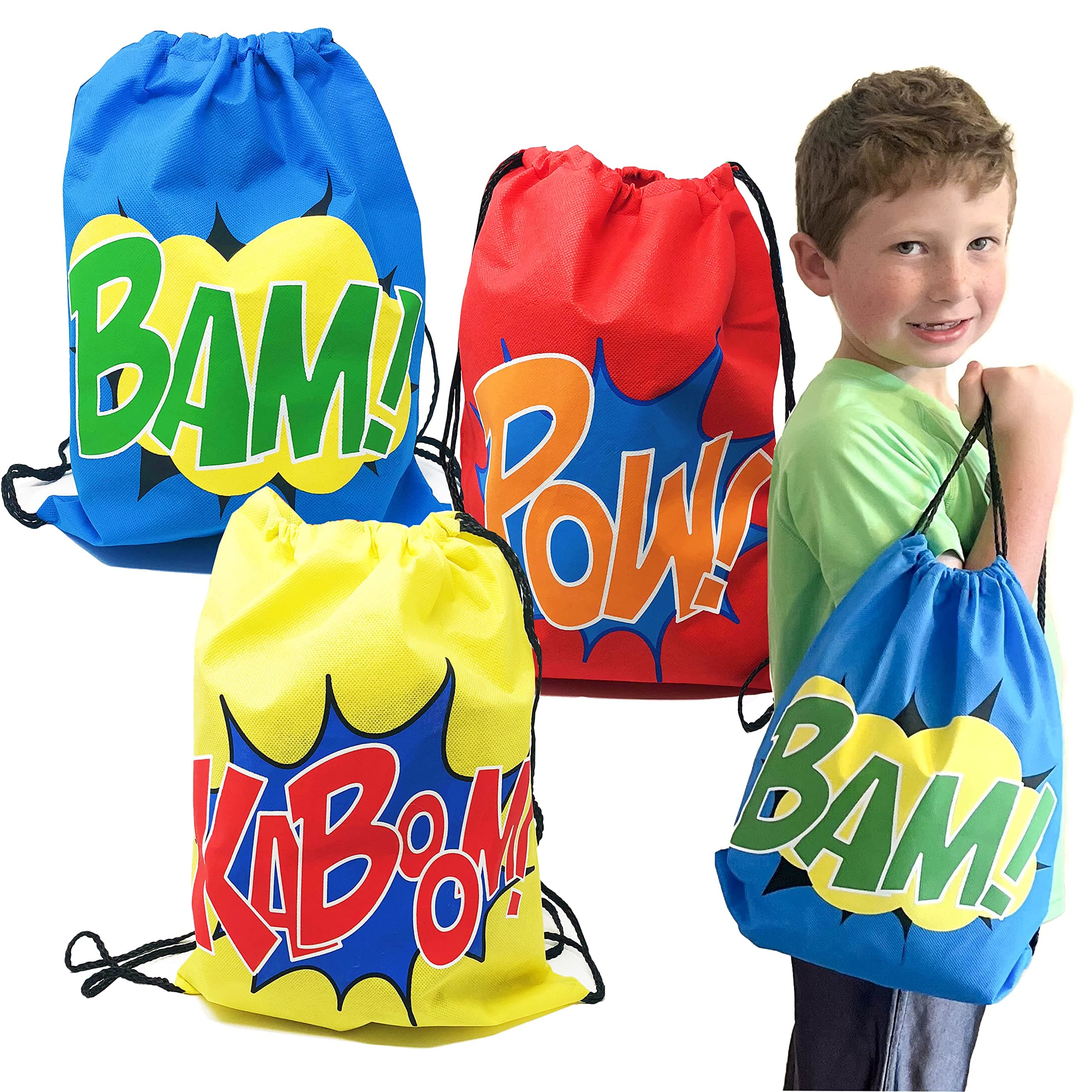 Superhero Drawstring Bags