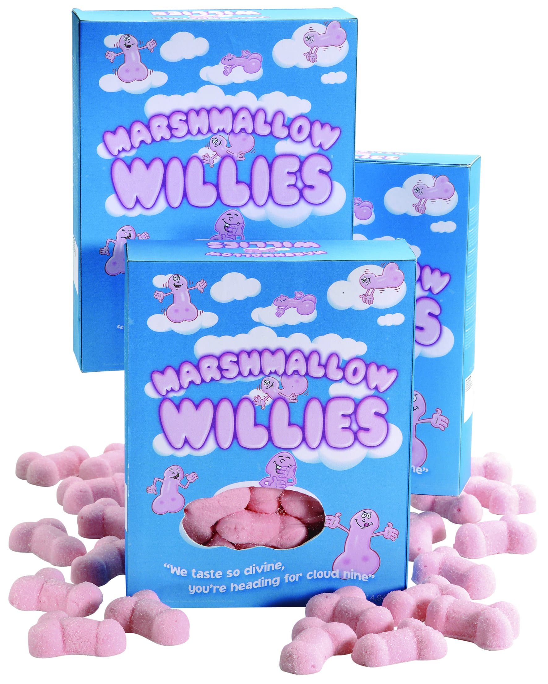 Think Great Gifts Ideal present gift. Marshmallow Willies. Fun adult party snacks