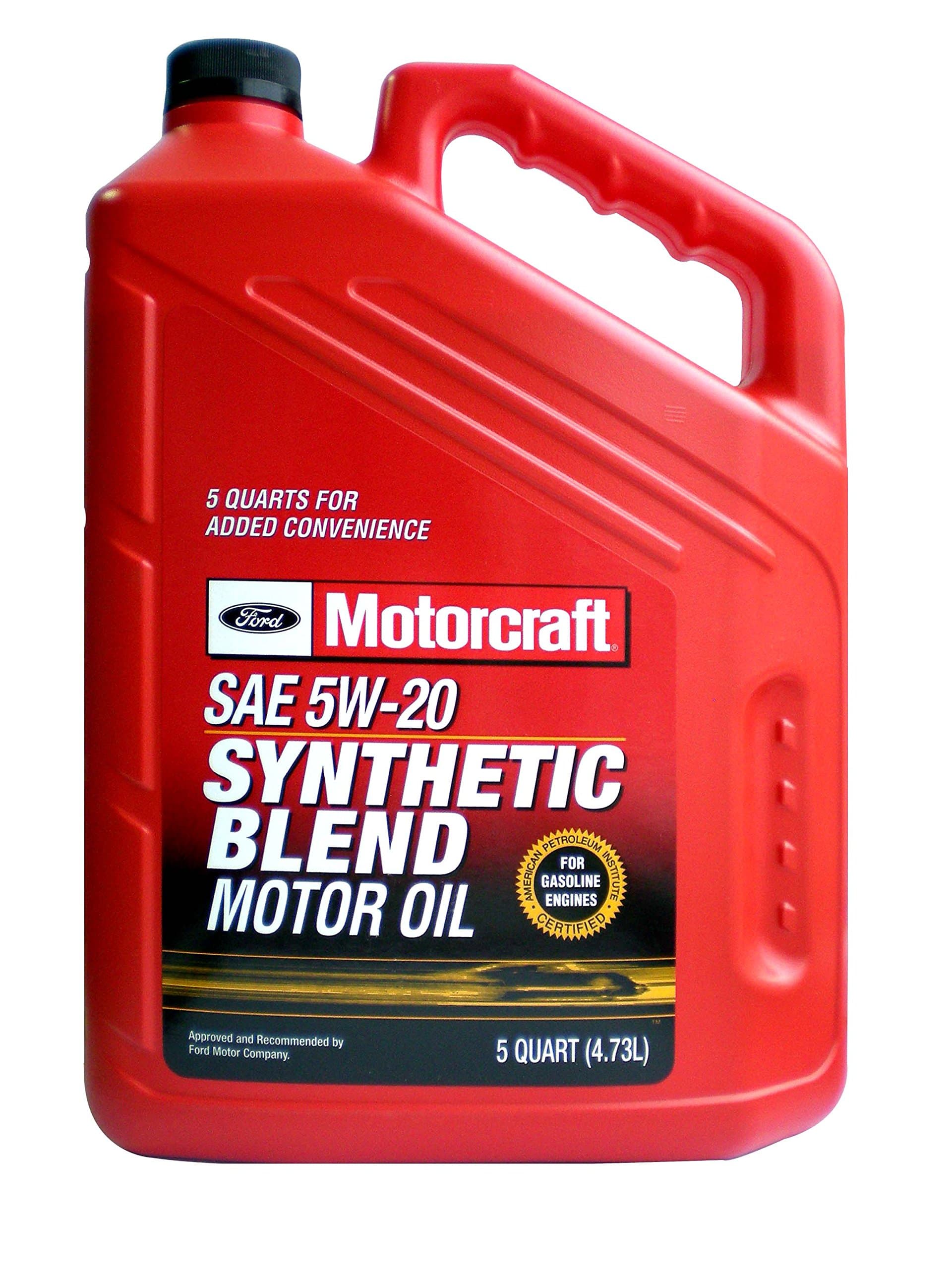 Ford Genuine XO-5W20-5Q3SP SAE 5W-20 Premium Synthetic Blend Motor Oil - 5 Quart Jug